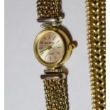 Ca D'Oro 9ct Gold Watch On 9ct Gold Bracelet