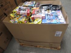 (N14) Large Pallet To Contain 914 Pieces Of Various Brand New Items To Include: Star Wars Swim Mask,