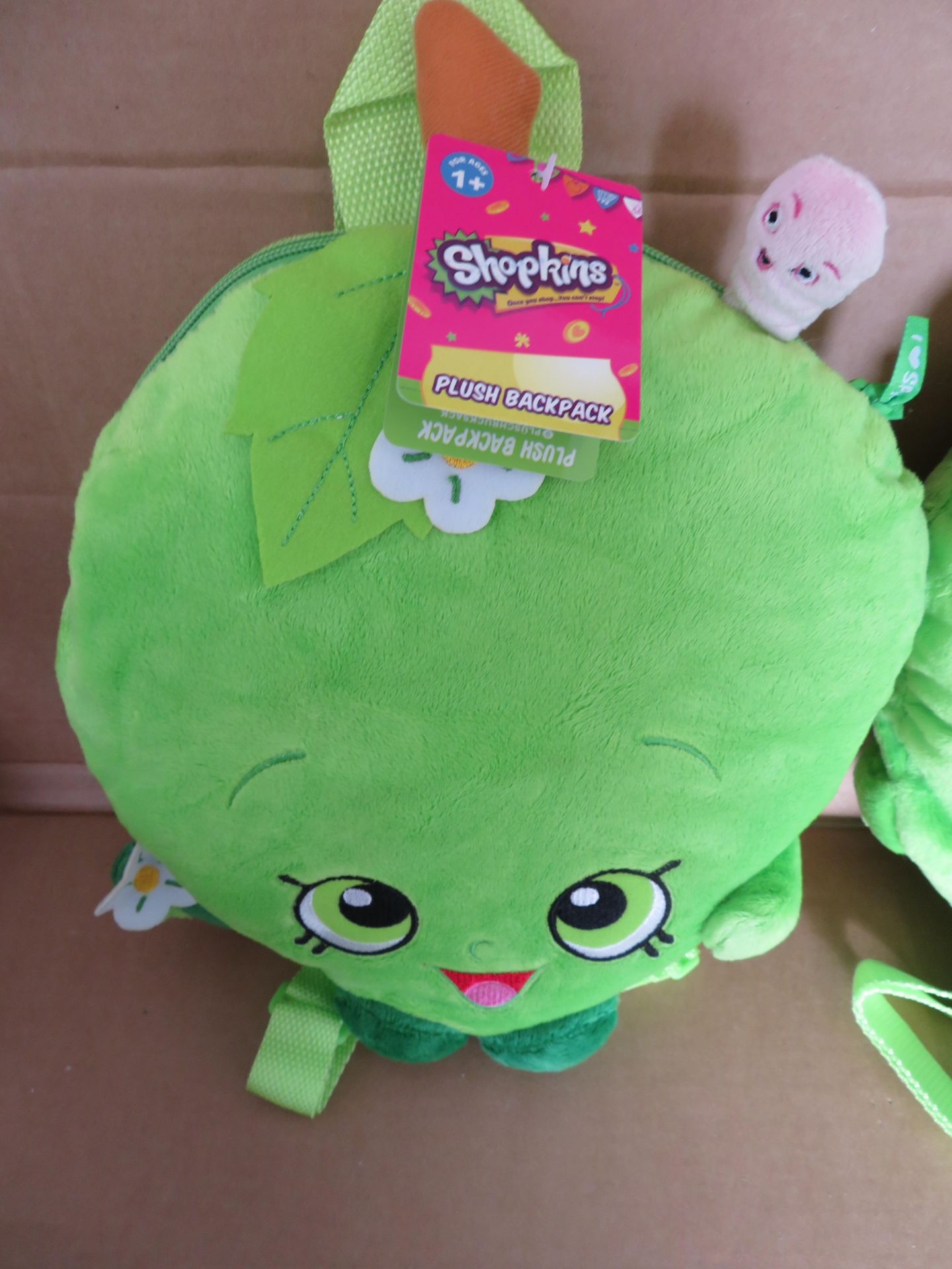 20 x Brand New Shopkins Apple Plush Back Pack's. RRP £19.99 each - giving this lot total original - Image 2 of 2