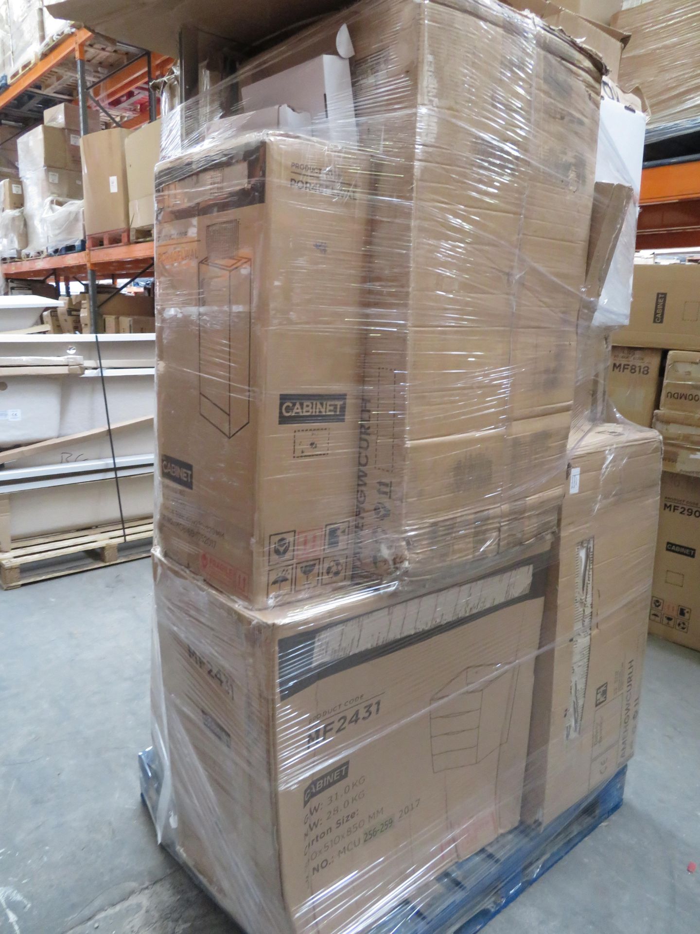 (BATH106) PALLET TO CONTAIN 18 ITEMS OF VARIOUS BATHROOM STOCK TO INCLUDE: BASIN CABINETS, TALL - Image 4 of 4