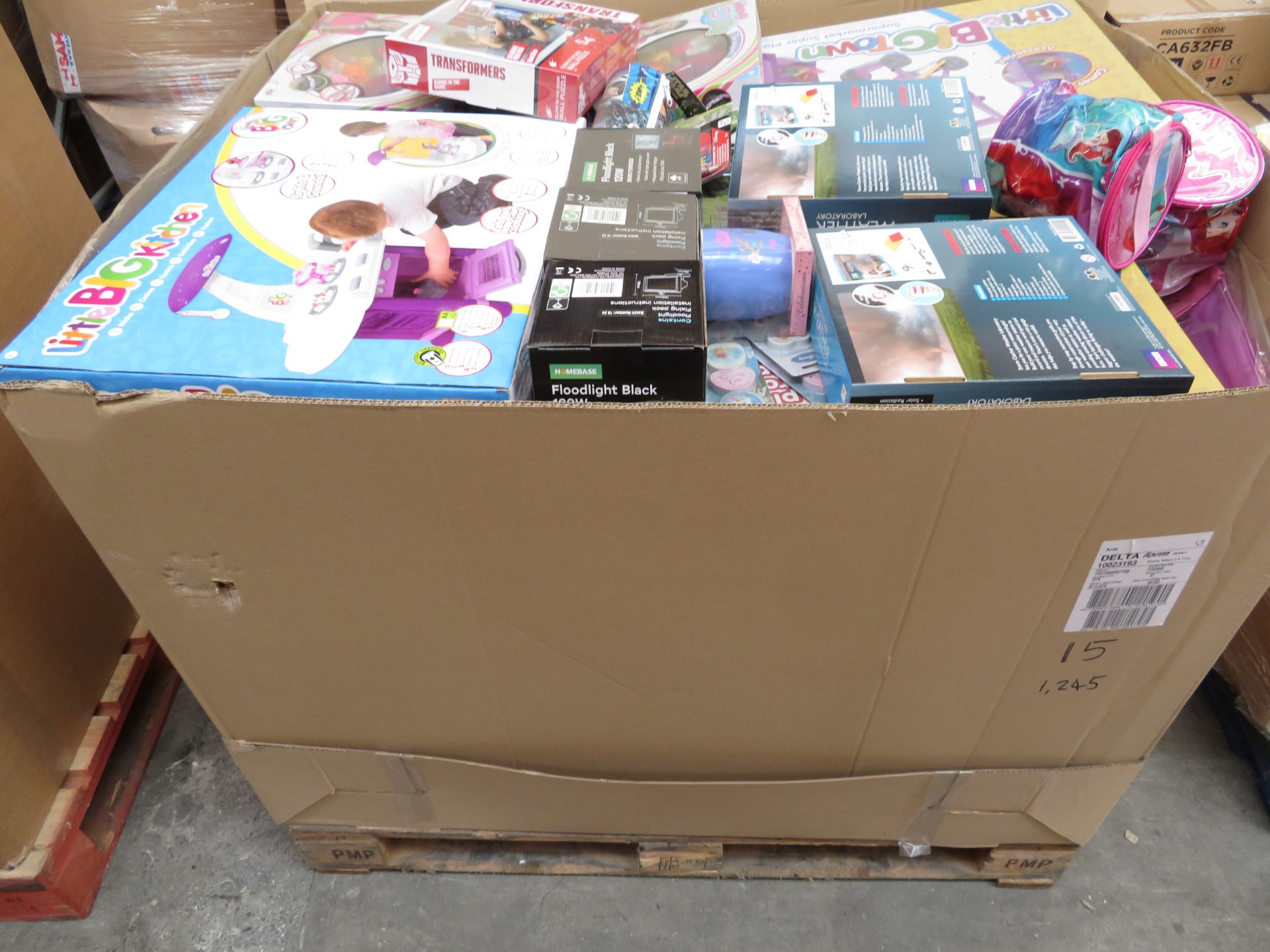 (N6) Large Pallet To Contain 1,245 Pieces Of Various Brand New Items To Include: Disney Princess
