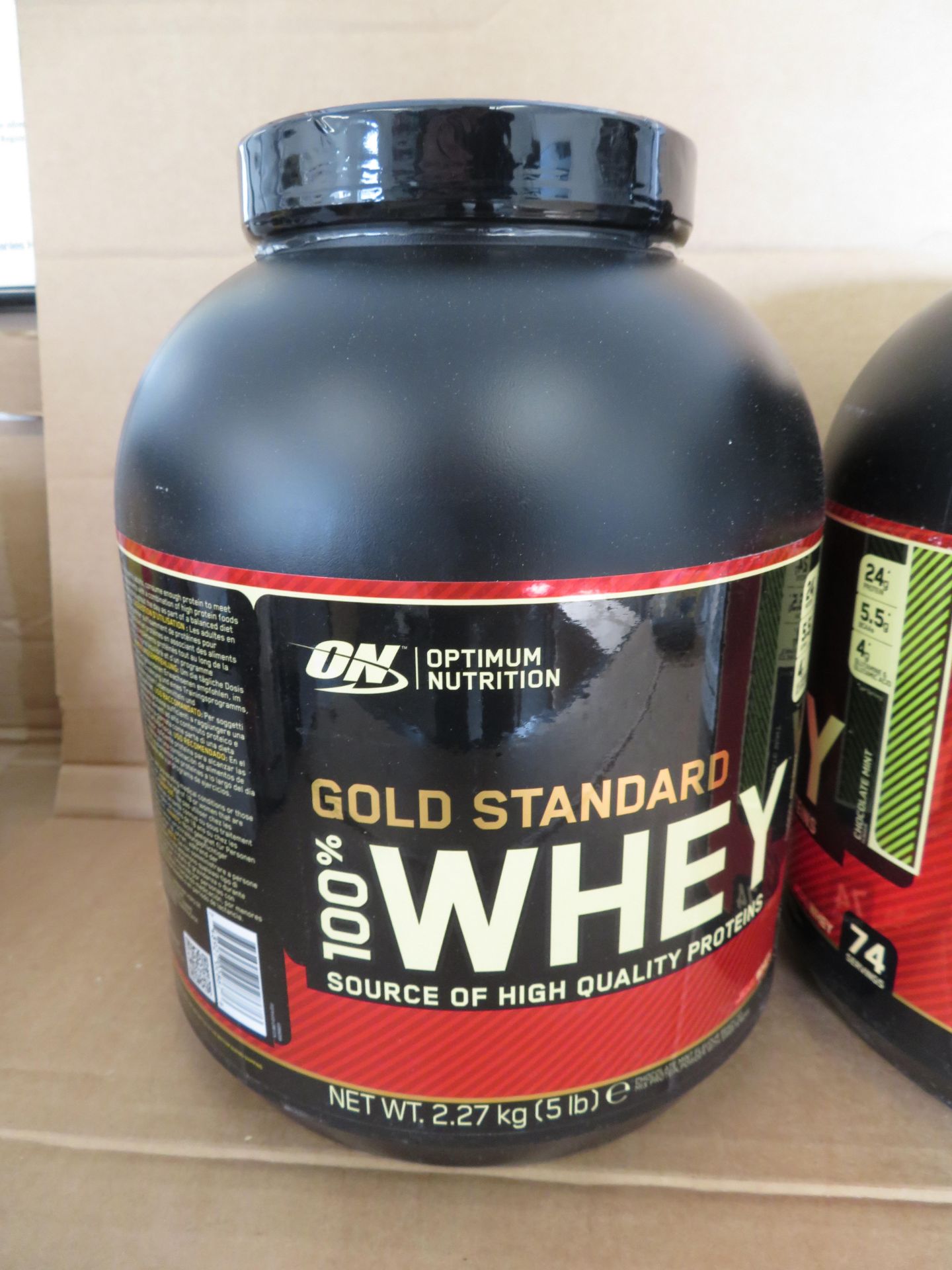 4 x New & Sealed 2.27KG Tubs Of Optimum Nutrition. RRP £49.99 PER TUB. Gold Standard 100% Whey. - Bild 2 aus 2