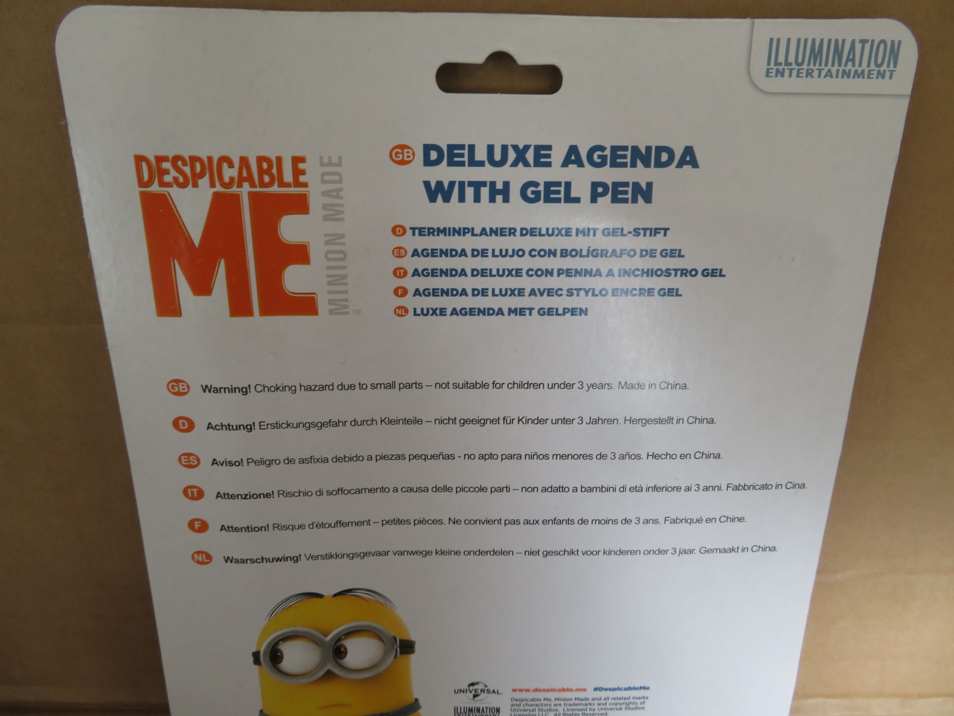 72 x Brand New Despicable Me Minions Deluxe Agenda with Gel Pen. RRP £5 each, giving this lot a - Image 2 of 2