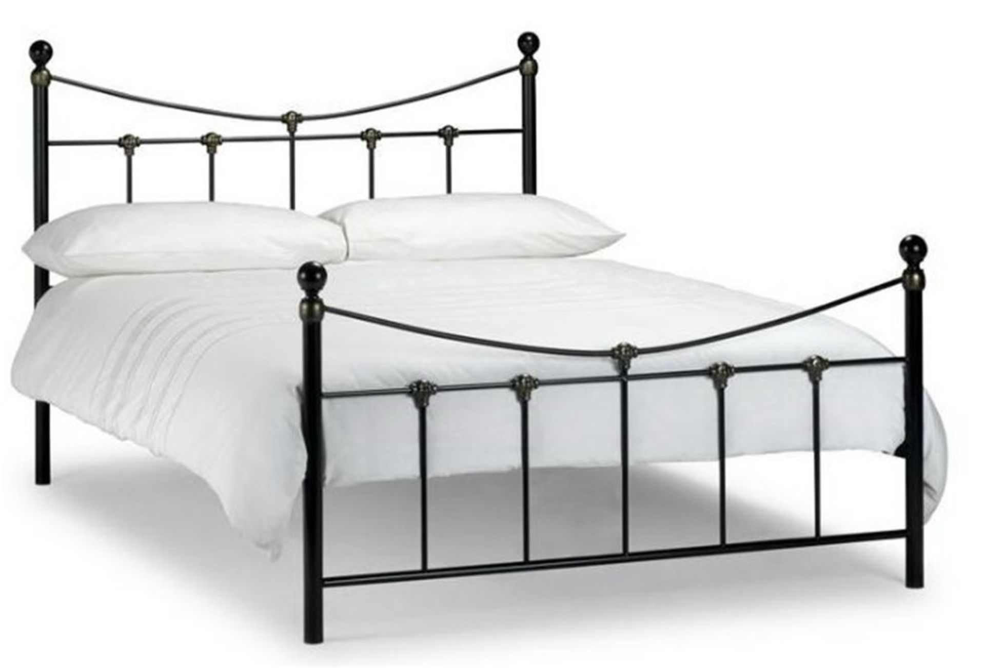 Rebecca single bed black and gold