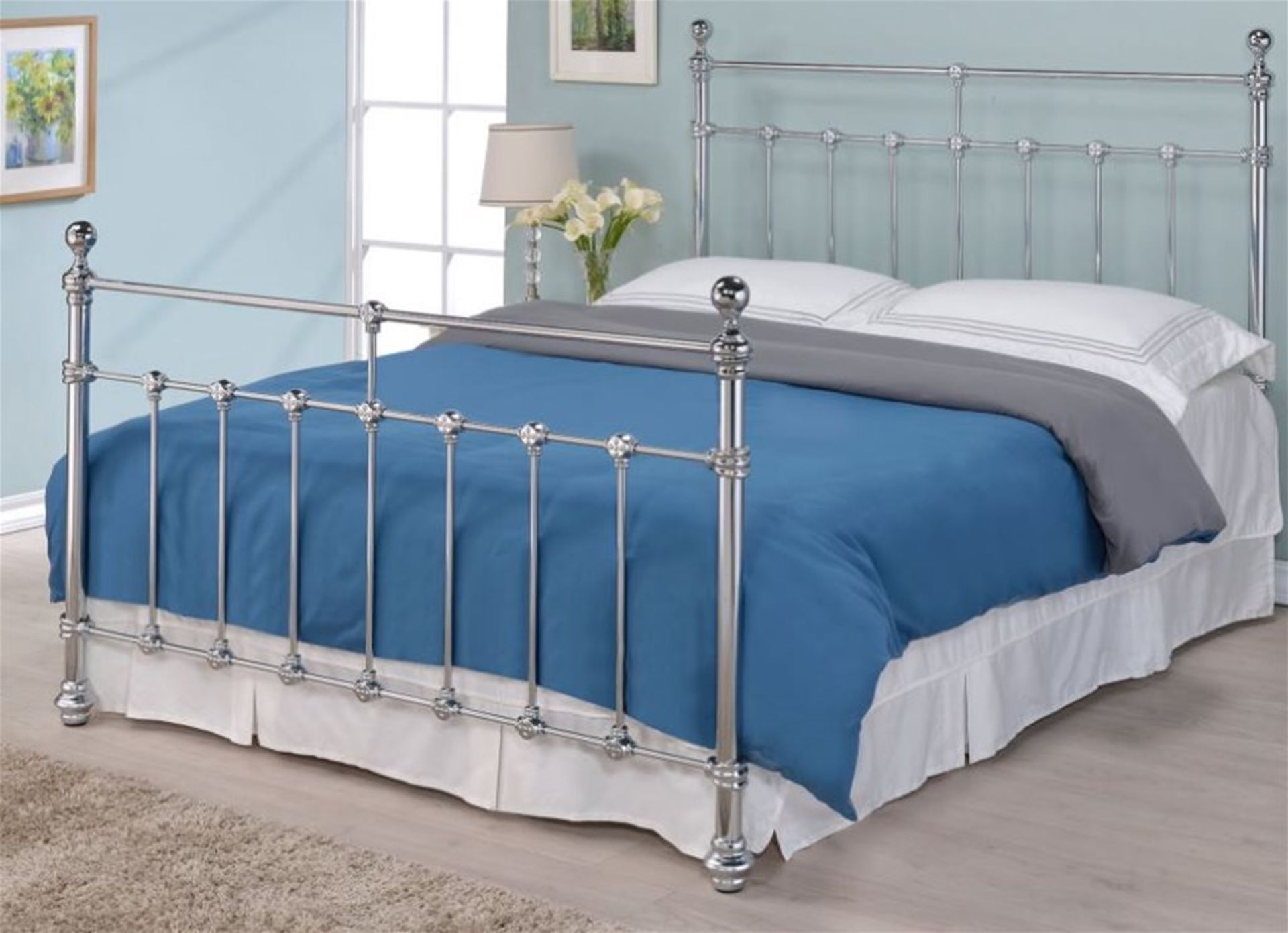 Kingsize metal bed frame from The Artisan Bed Company