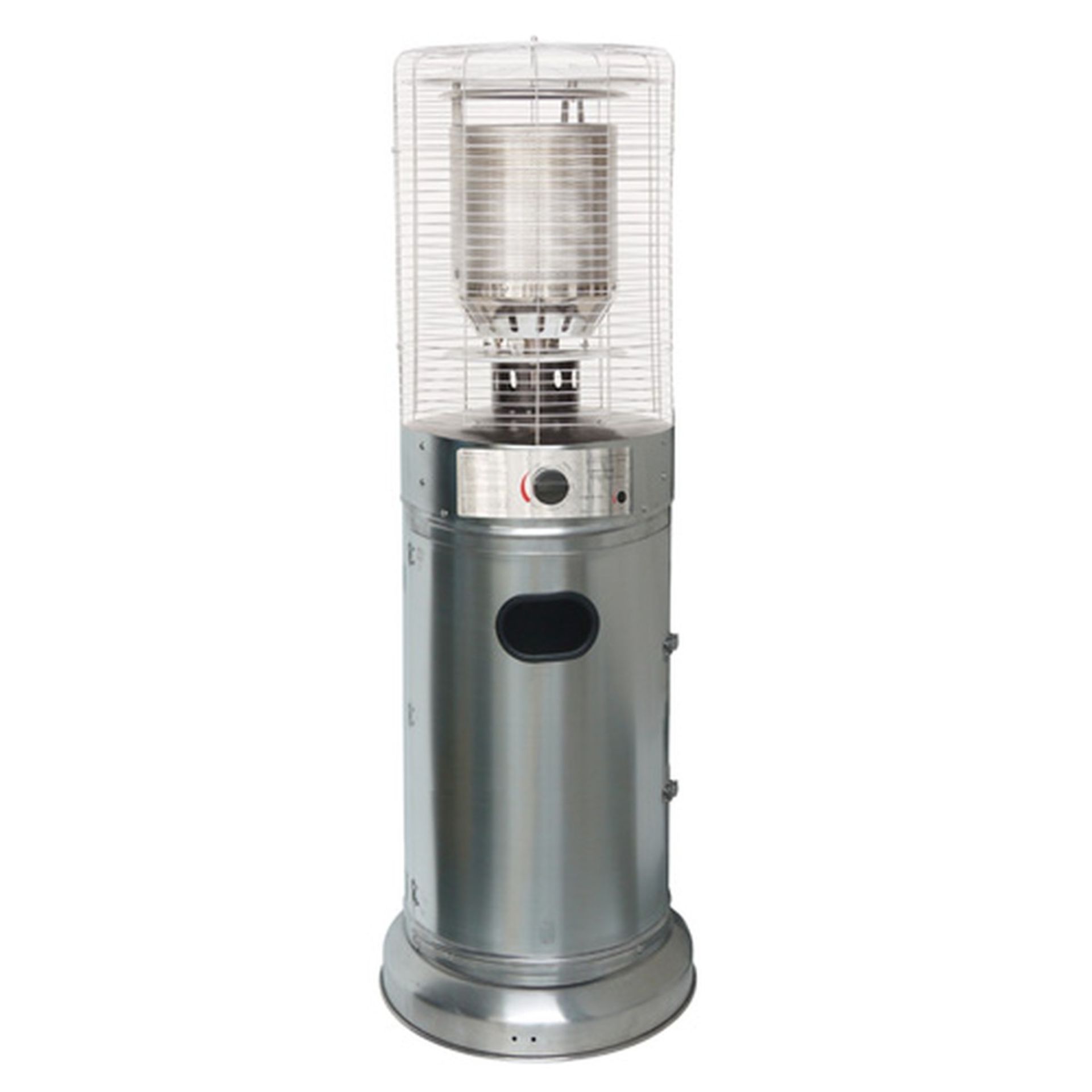 10kW Professional Stainless Steel Floor Standing Bullet Gas Patio Heater.