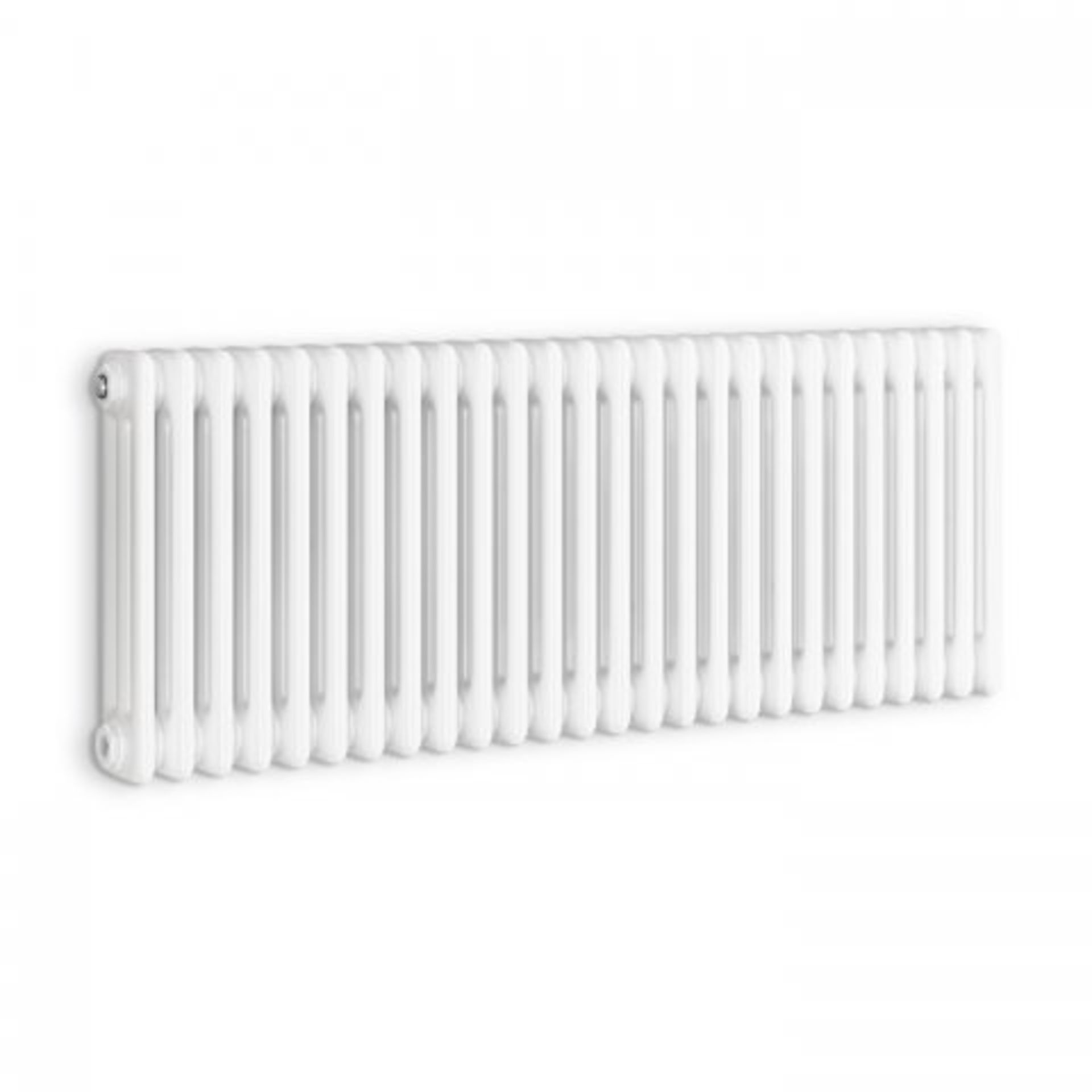 (H198) 450x1188mm White Triple Panel Horizontal Colosseum Traditional Radiator. RRP £724.98. For - Image 4 of 4
