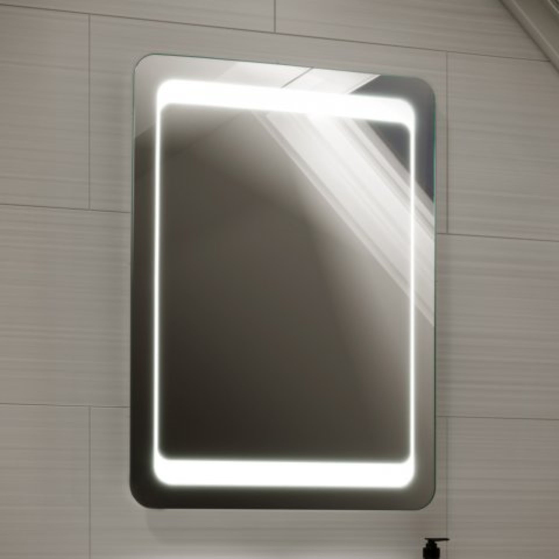 (H25) 700x500mm Quasar Illuminated LED Mirror RRP £349.99 This illuminated bathroom mirror is a part - Image 2 of 5