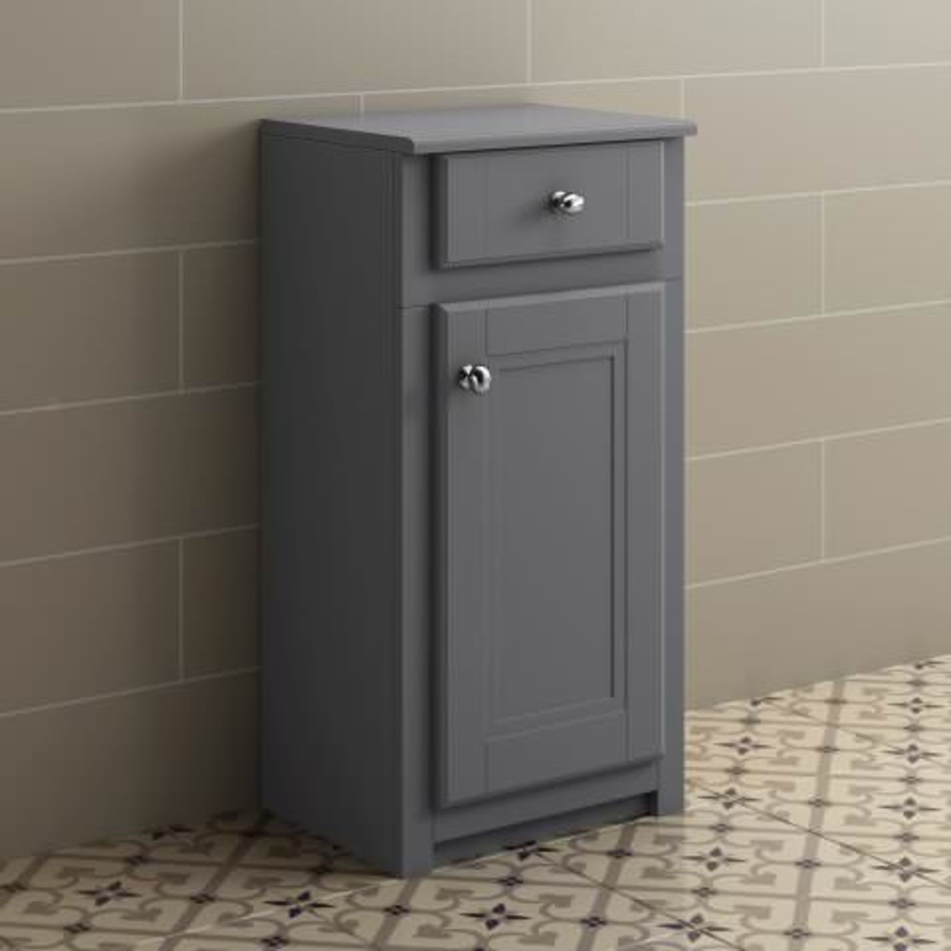 (W277) Cambridge Storage Cabinet - Midnight Grey RRP £299.99 This exquisite Midnight grey cabinet