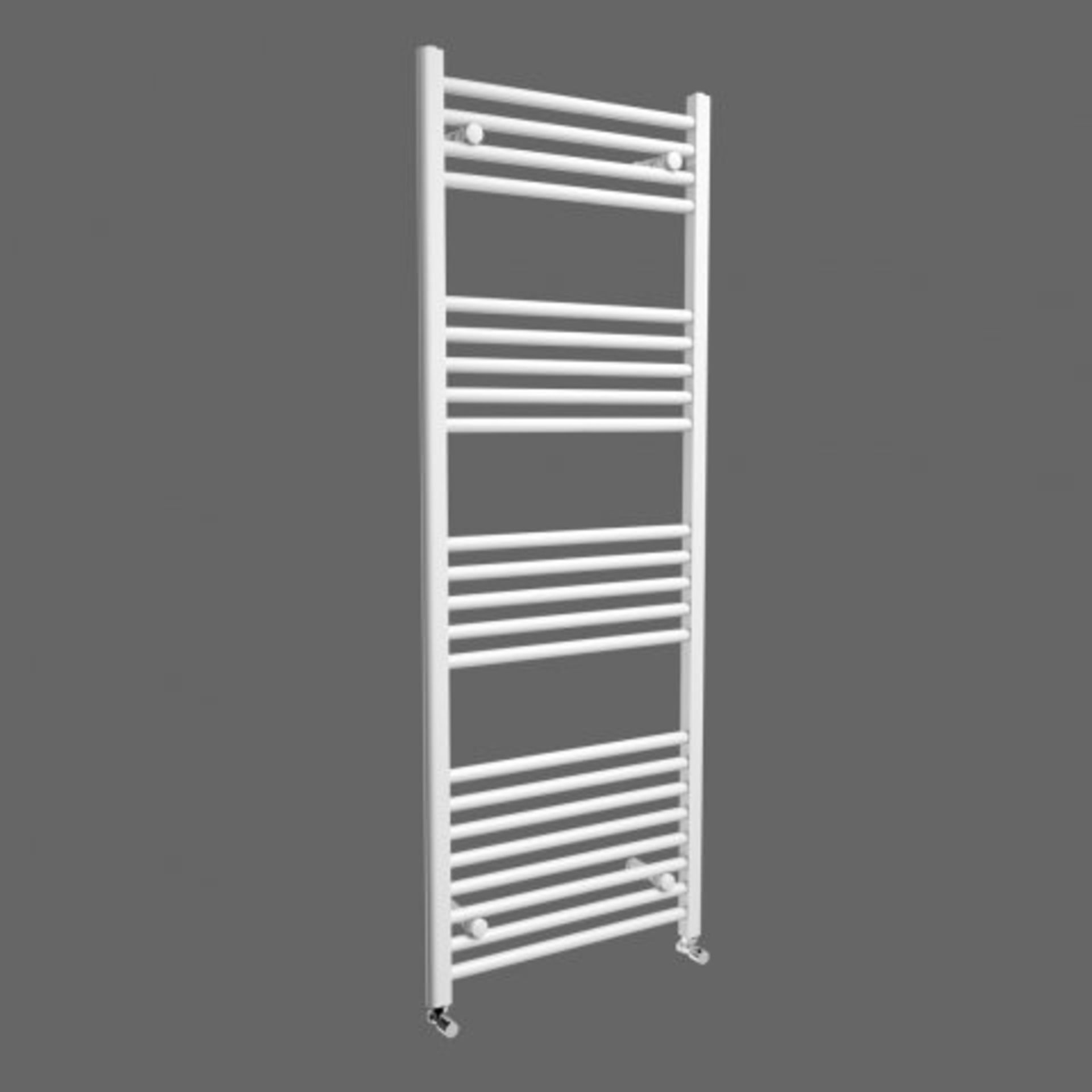 (H12) 1600x600mm White Straight Rail Ladder Towel Radiator. Offering durability and style, our Polar - Image 3 of 3