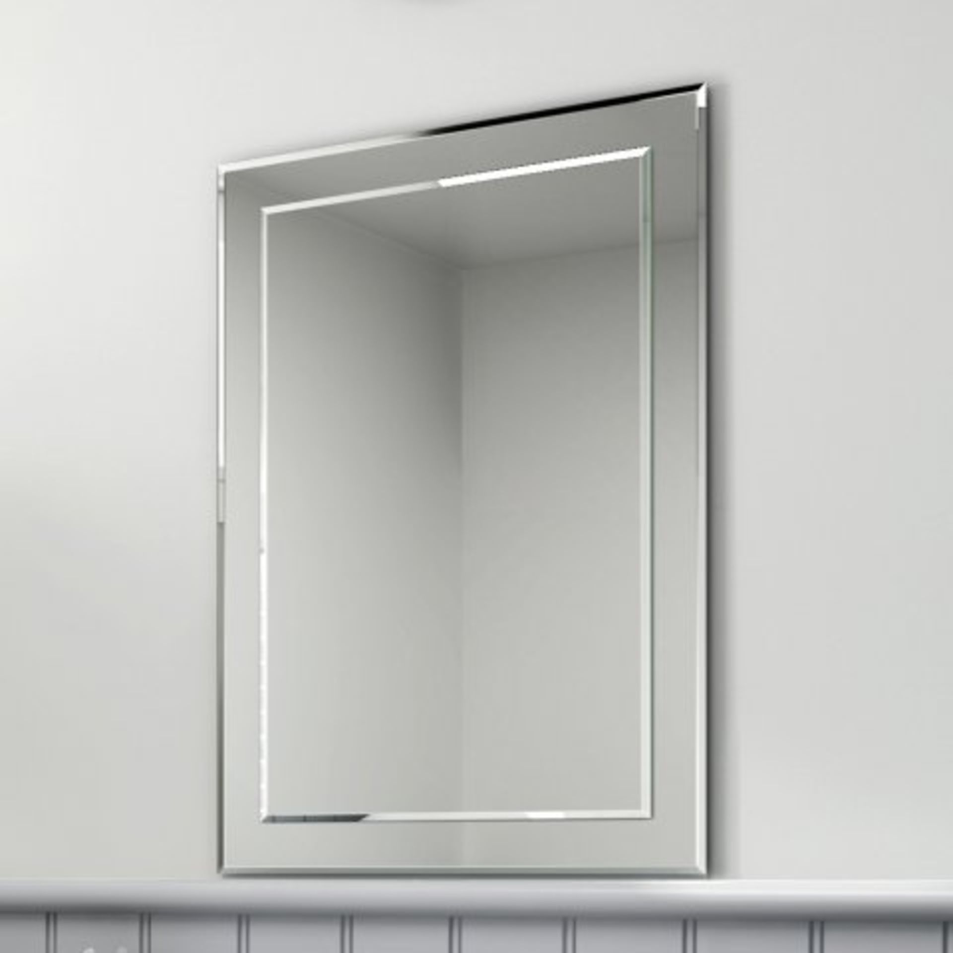 (H218) 500x700mm Bevel Mirror. RRP £199.99 Enjoy reflection perfection with our 500x700 Bevel Mirror