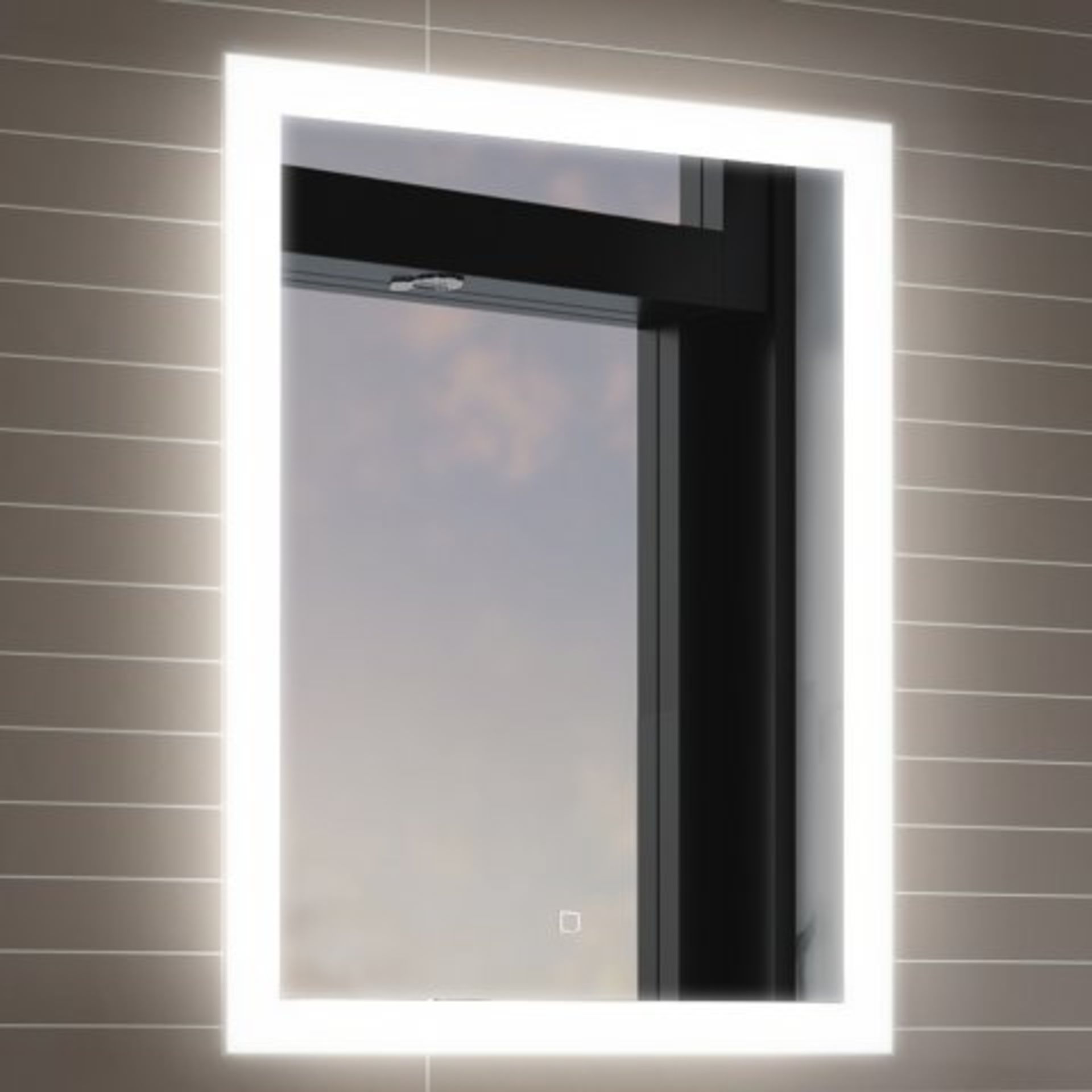 (H24) 700x500mm Orion Illuminated LED Mirror - Switch Control RRP £349.99 Light up your bathroom