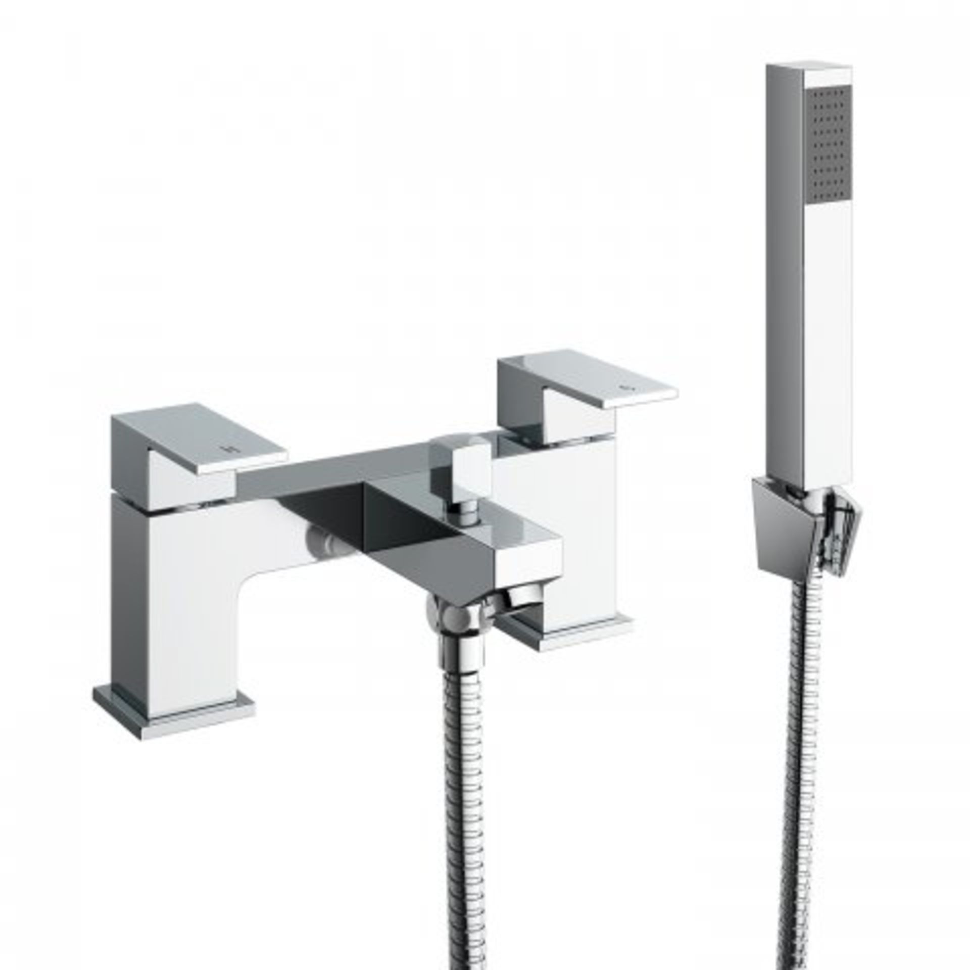 (W234) Canim II Bath Mixer Tap with Hand Held Presenting a contemporary design, this solid brass tap - Image 2 of 3