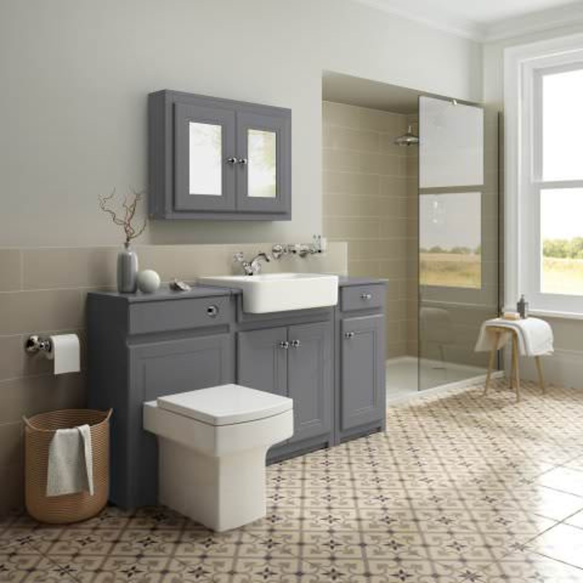 (W277) Cambridge Storage Cabinet - Midnight Grey RRP £299.99 This exquisite Midnight grey cabinet - Image 2 of 4