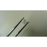 1.02ct Brilliant Cut Diamond, Enhanced stone. H colour, I1 clarity. 6.15 x 4.05mm. Valued at £