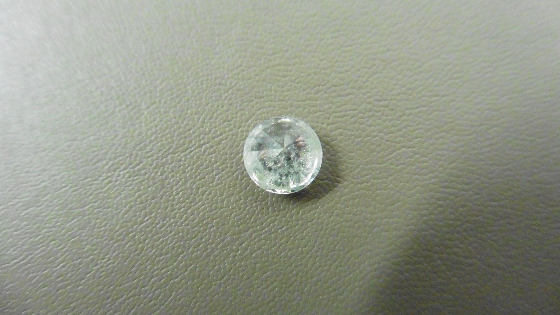 1.55ct Brilliant Cut Diamond, Enhanced stone. H colour, P1-2 clarity. 7.07 x 4.73mm. Valued at £ - Bild 3 aus 5