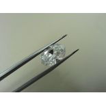 3.50ct enhanced oval cut diamond. F colour and I1 clarity ( clarity enhanced ).EGL certification.