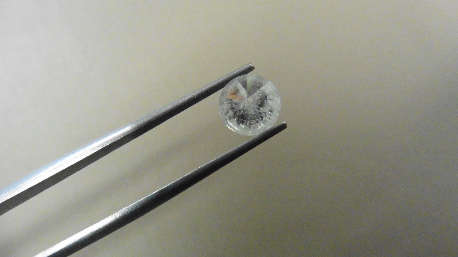 1.66ct Brilliant Cut Diamond, Enhanced stone. H colour, P1-2 clarity. 7.23 x 4.88mm. Valued at £ - Bild 2 aus 5