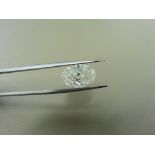 4.02ct natural loose oval cut diamond.H colour and Si3 clarity. EGL certificate. Valued at £65950