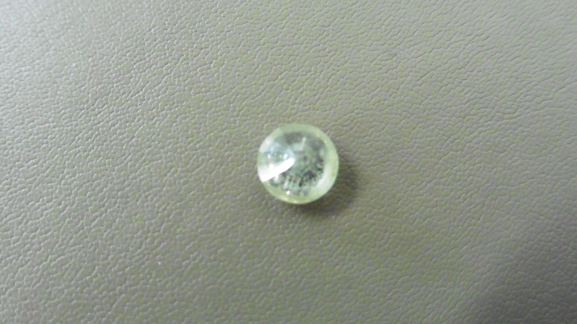 1.00ct Brilliant Cut Diamond, Enhanced stone.H colour, I2 clarity. 6.35 x 4.44mm. Valued at £1490.No - Bild 2 aus 4