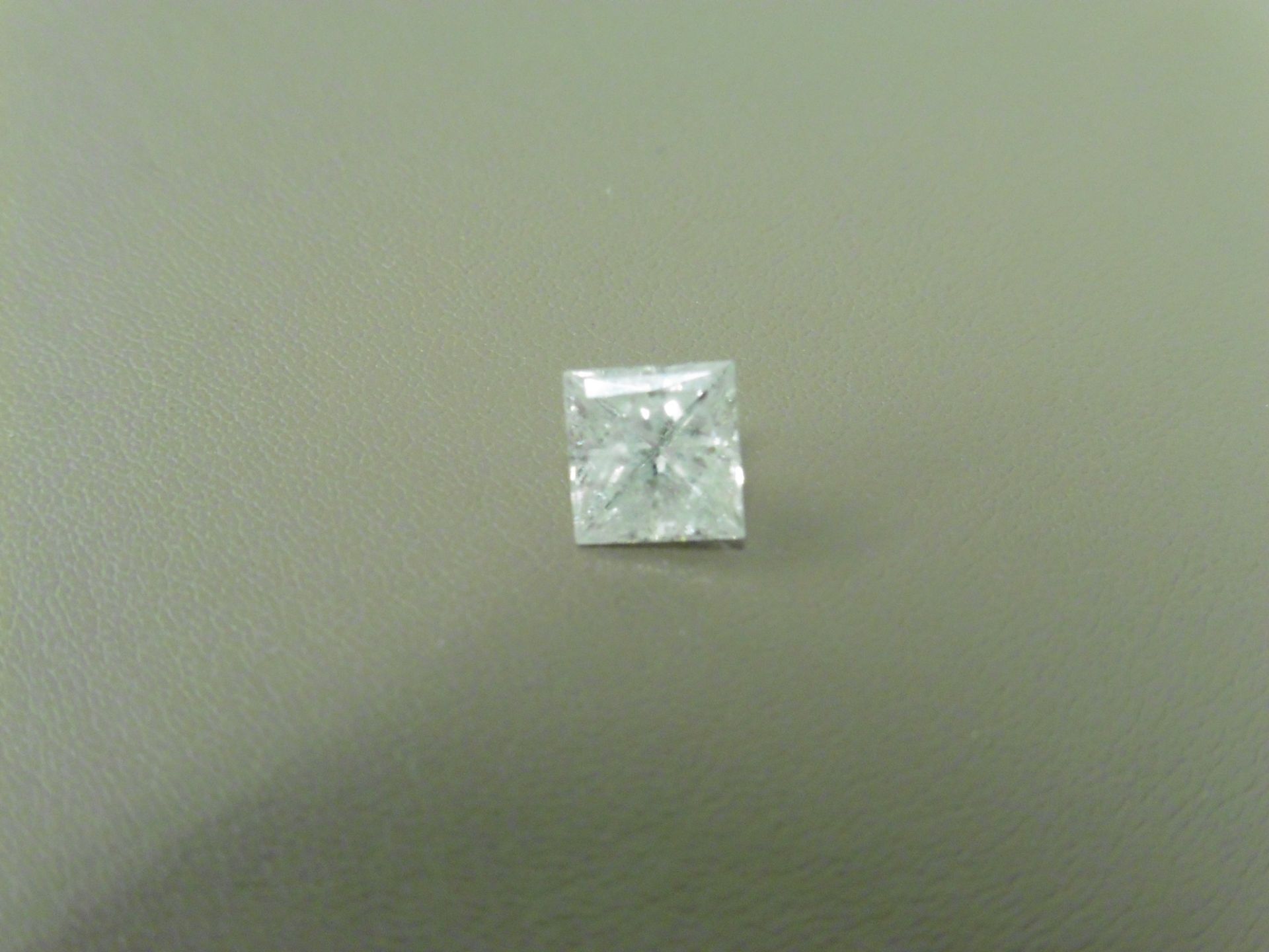 1.20ct enhanced princess cut diamond. G/H colour and I2 clarity. No certification but can be done - Image 2 of 3