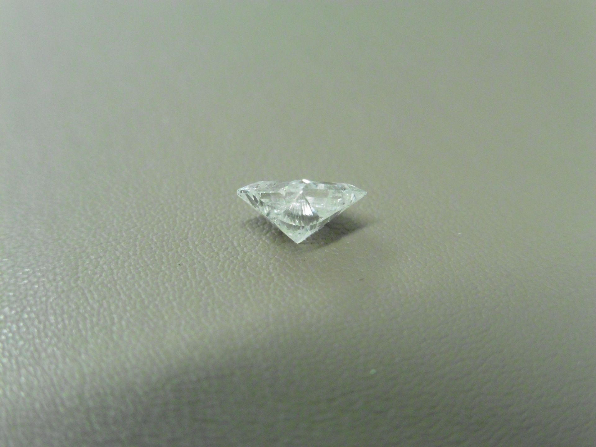 1.01ct enhanced princess cut diamond. H/I colour and I2 clarity. No certification but can be done - Bild 2 aus 4