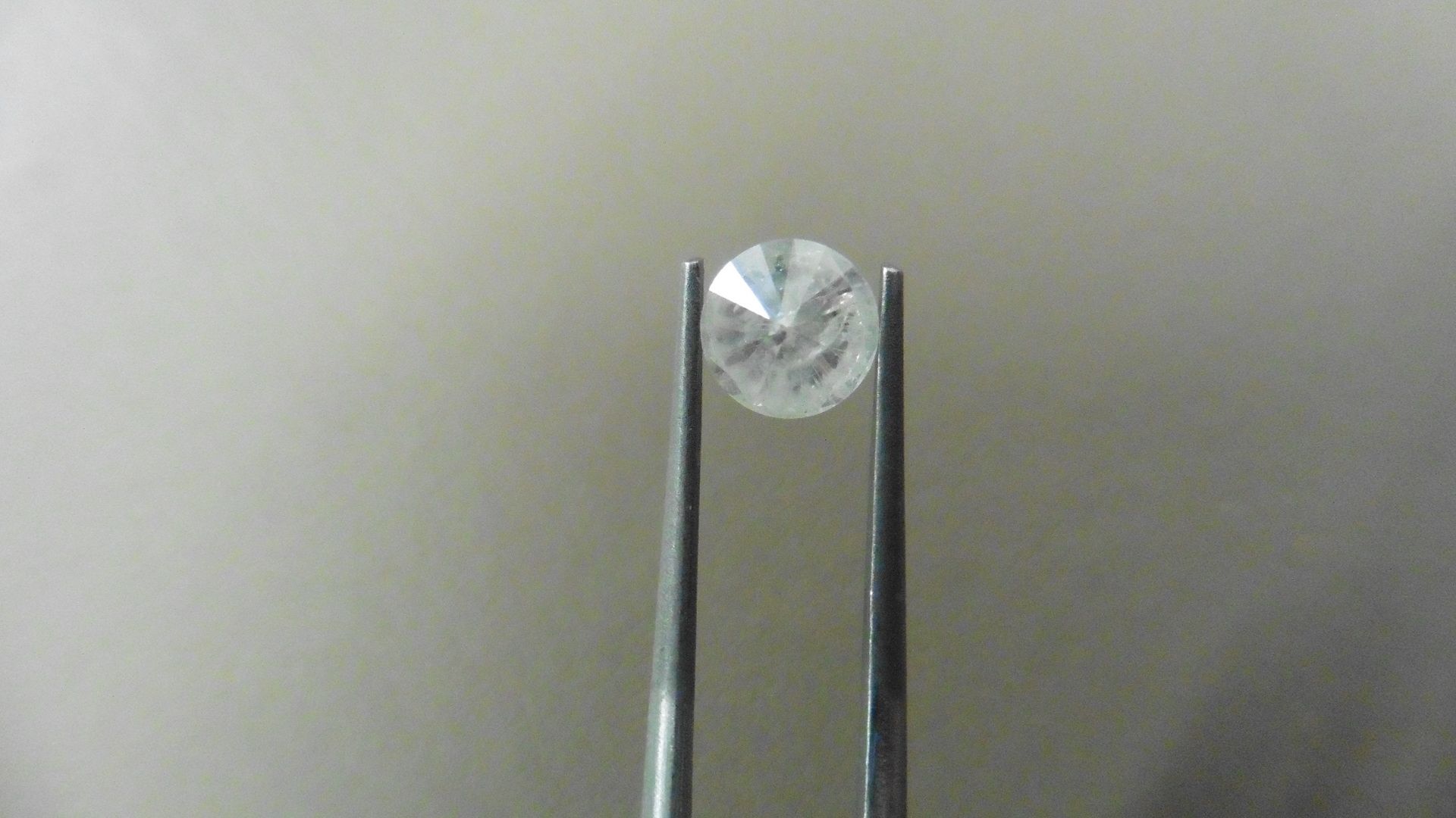 1.17ct Brilliant Cut Diamond, Enhanced stone. H colour, I2 clarity. 6.56 x 4.17mm. Valued at £ - Image 3 of 5