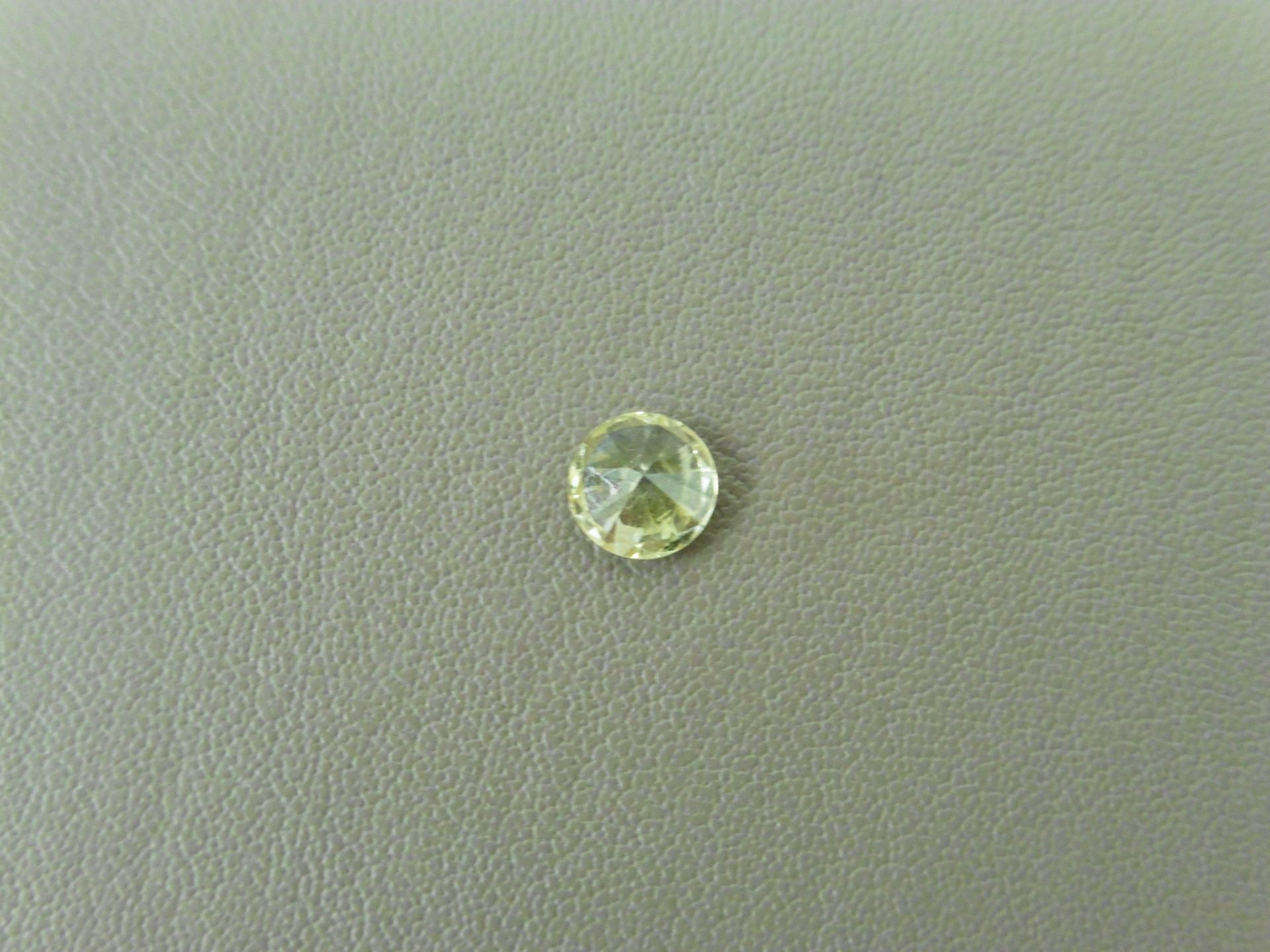 0.51ct brilliant cut diamond. Fancy yellow colour, SI2 clarity. AGI Certificate Ð 975781. Valued - Bild 2 aus 4