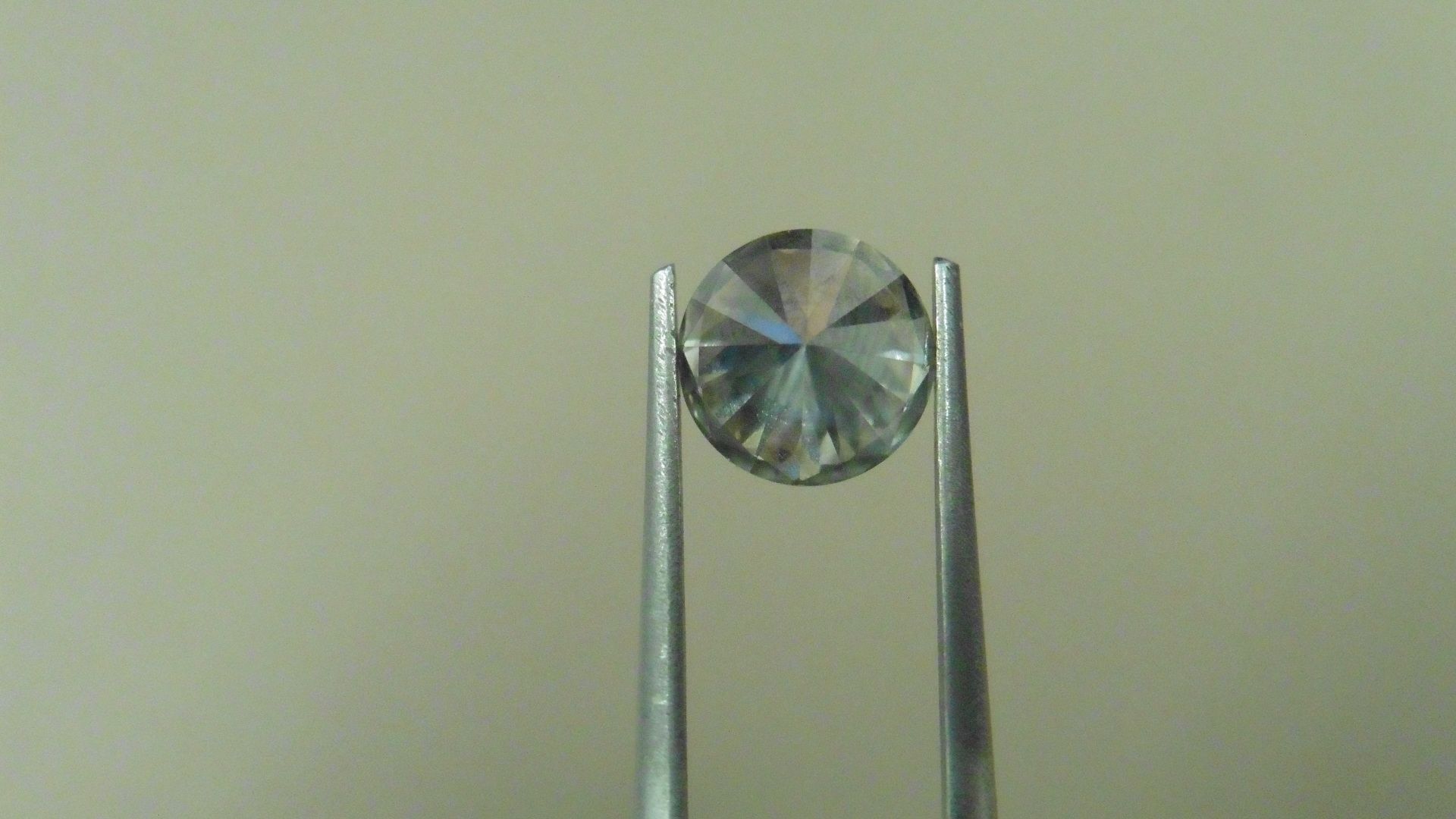 2.02ct natural loose brilliant cut diamond.i colour and si2 clarity. 8.07 x 4.96mm. No certification - Bild 3 aus 4