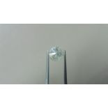 1.34ct Brilliant Cut Diamond, Enhanced stone. I colour, I2 clarity. 6.92 x 4.29mm. Valued at £