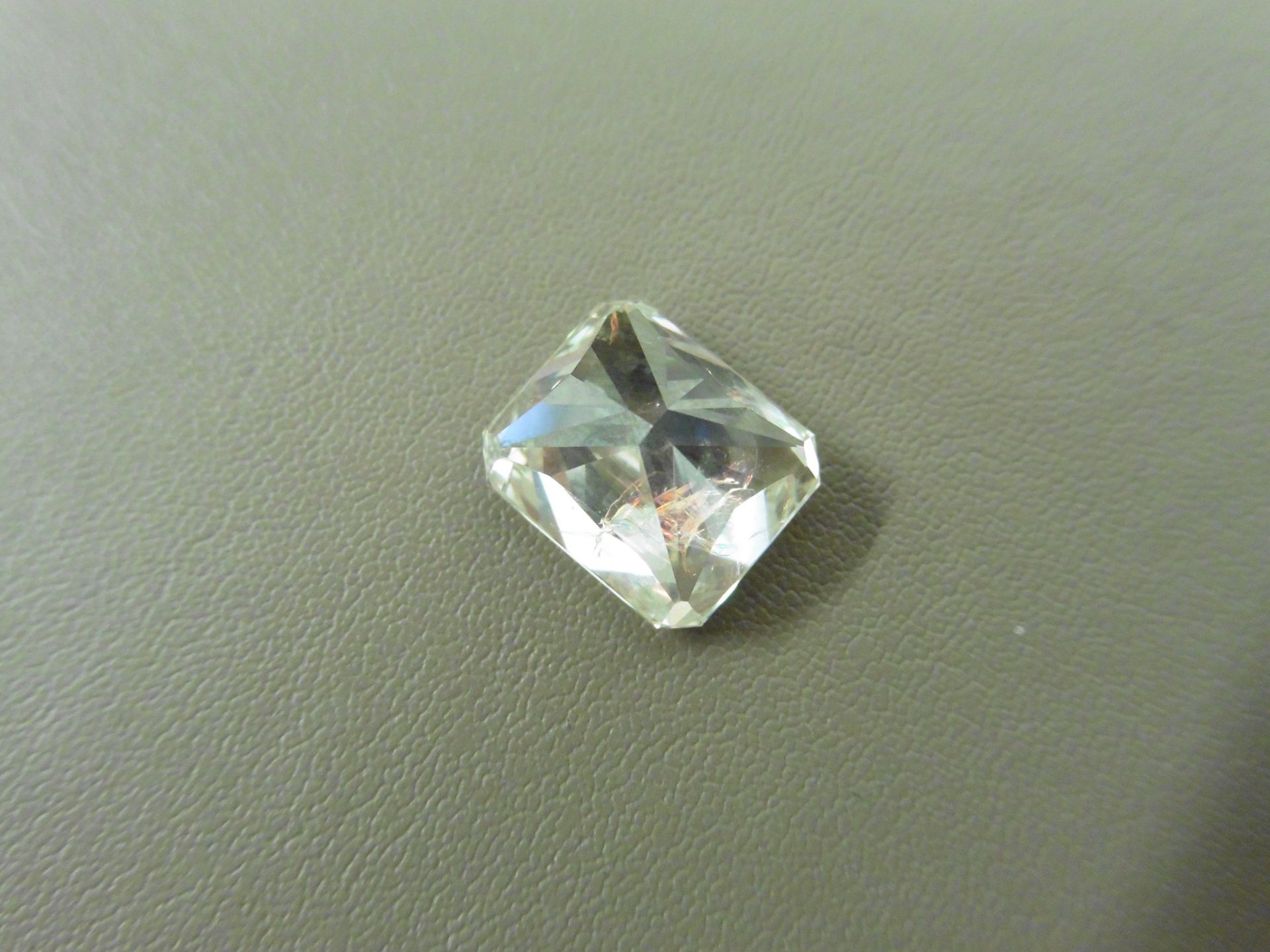 5.16ct enhanced radiant cut diamond. L colour and I1 clarity ( enhanced ).EGL certification.Valued - Image 3 of 5