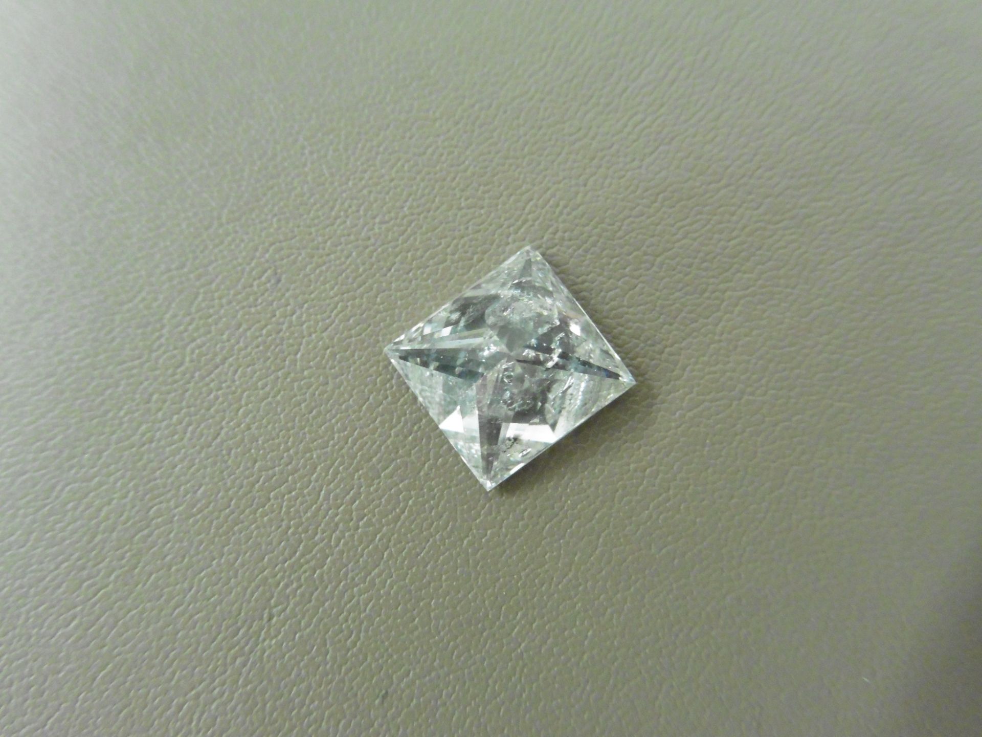 3.99ct natural loose princess cut diamond. F colour and I1clarity. EGL certification. Valued at £ - Bild 5 aus 5