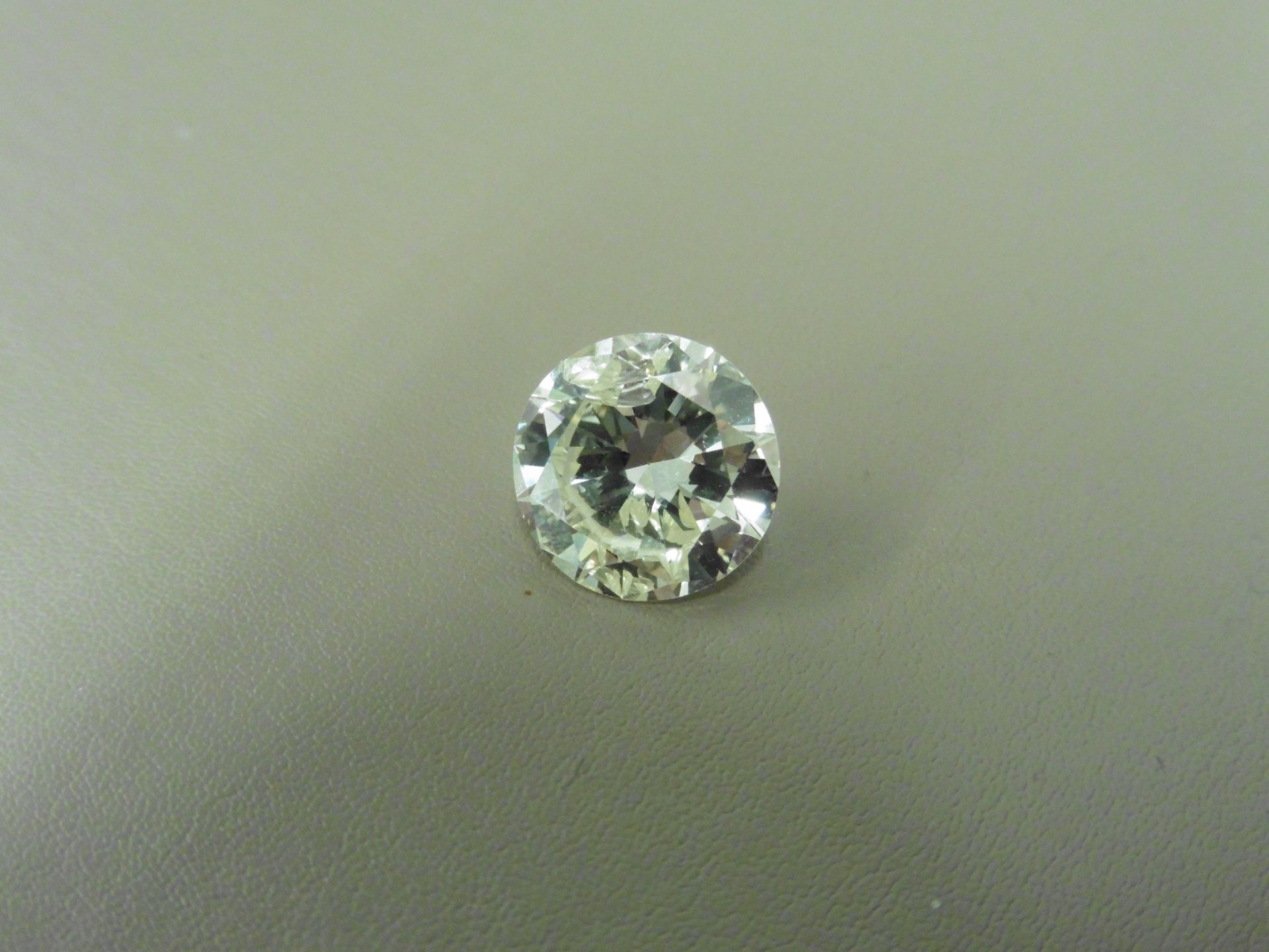 6.38ct natural loose brilliant cut diamond. K colourand I1 clarity. EGL certification. Valued at £