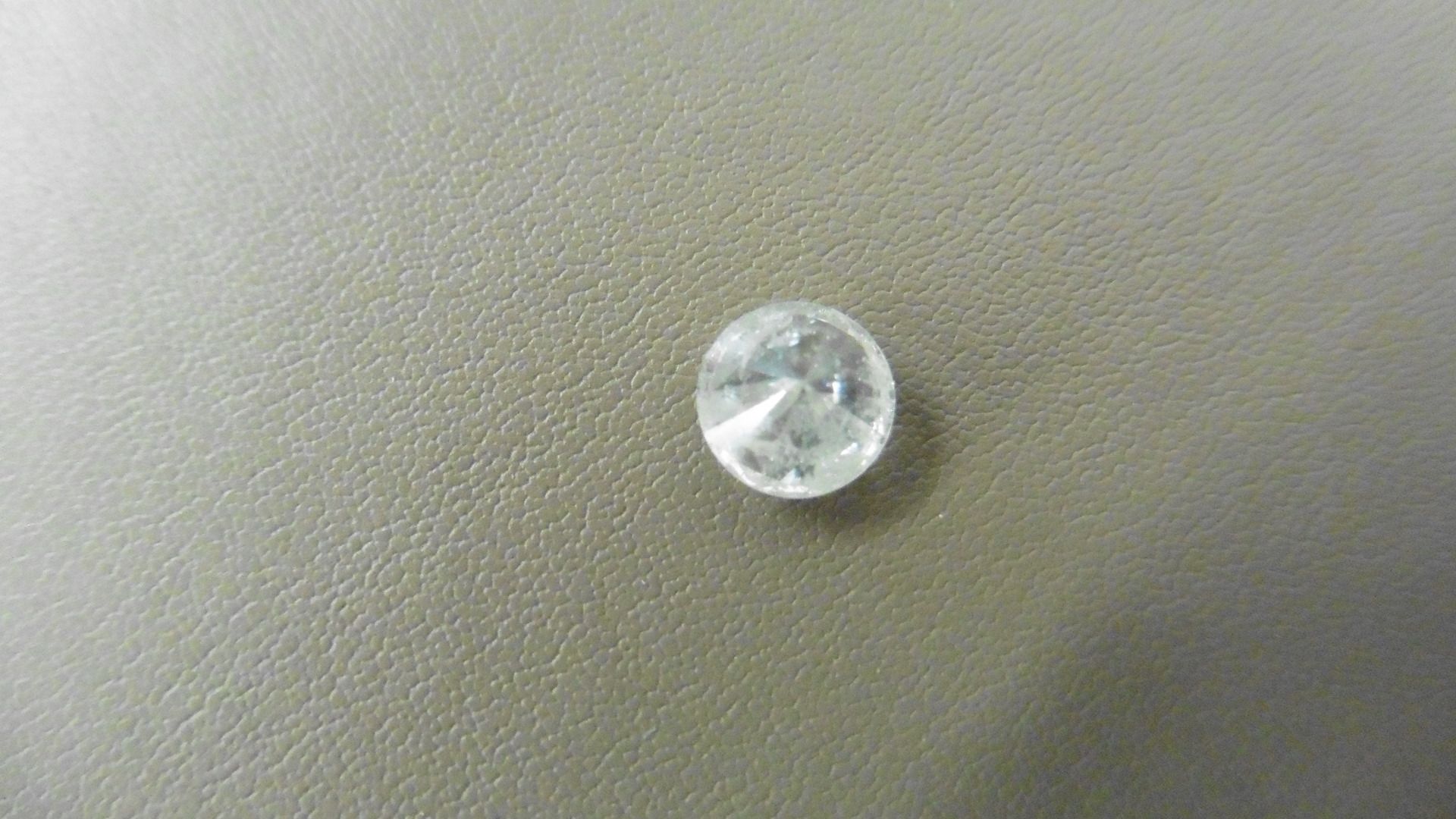 1.41ct Brilliant Cut Diamond, Enhanced stone. H colour, I2 clarity. 6.69 x 4.77mm. Valued at £ - Bild 3 aus 4