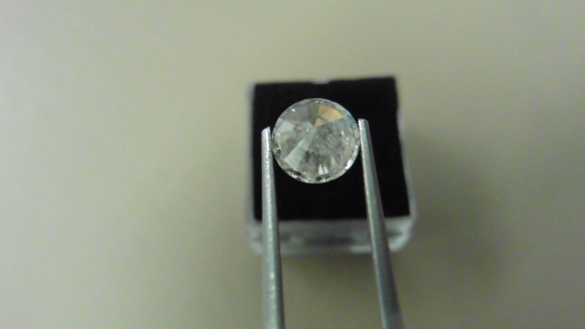1.32ct Brilliant Cut Diamond, Enhanced stone. H colour, I2 clarity. 7.20 x 4.17mm. Valued at £ - Image 2 of 4