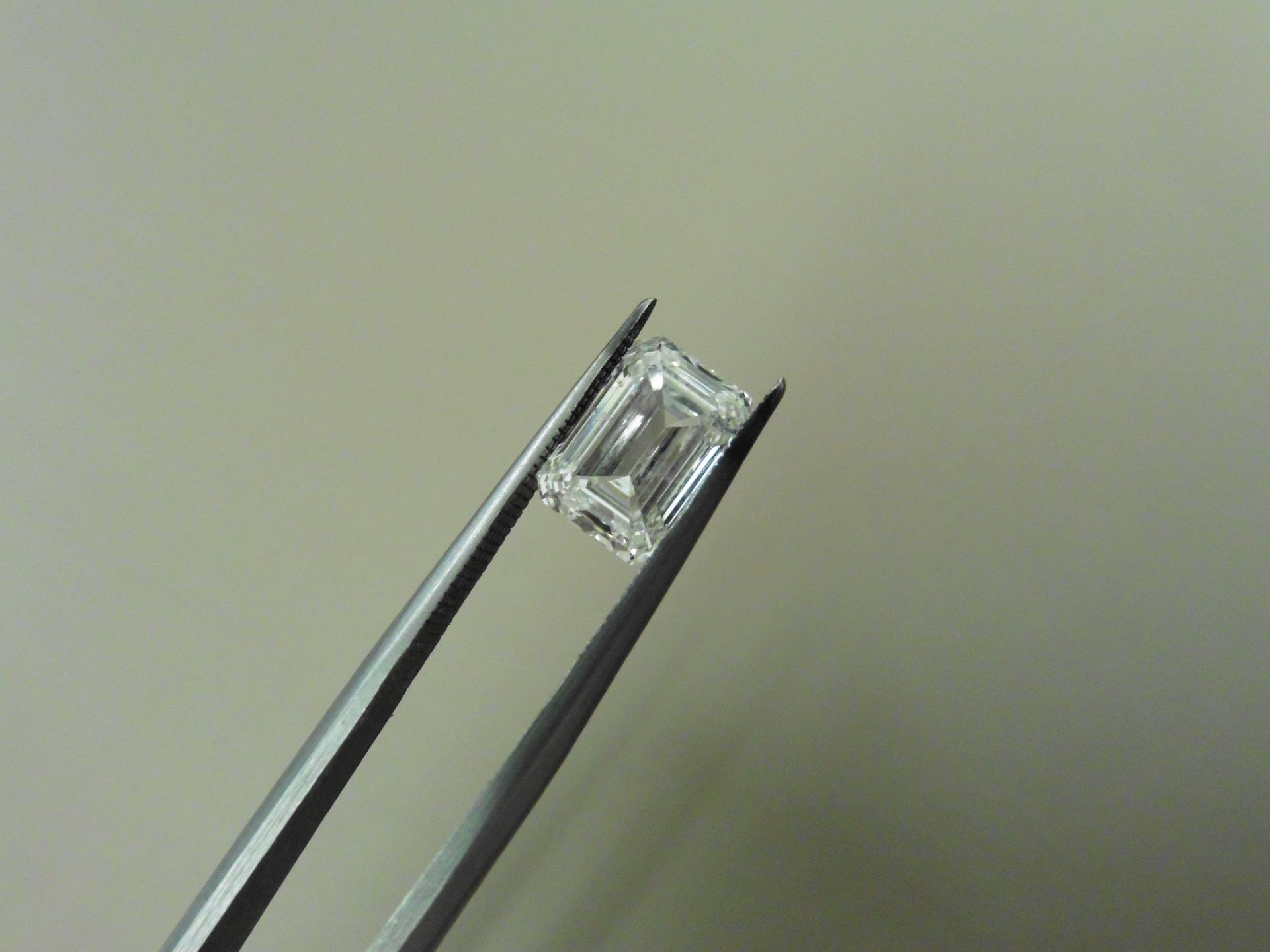 1.50ct natural emerald cut loose diamond. F colour and SI2 clarity. 7.67 x 5.41 x 3.53mm. GIA