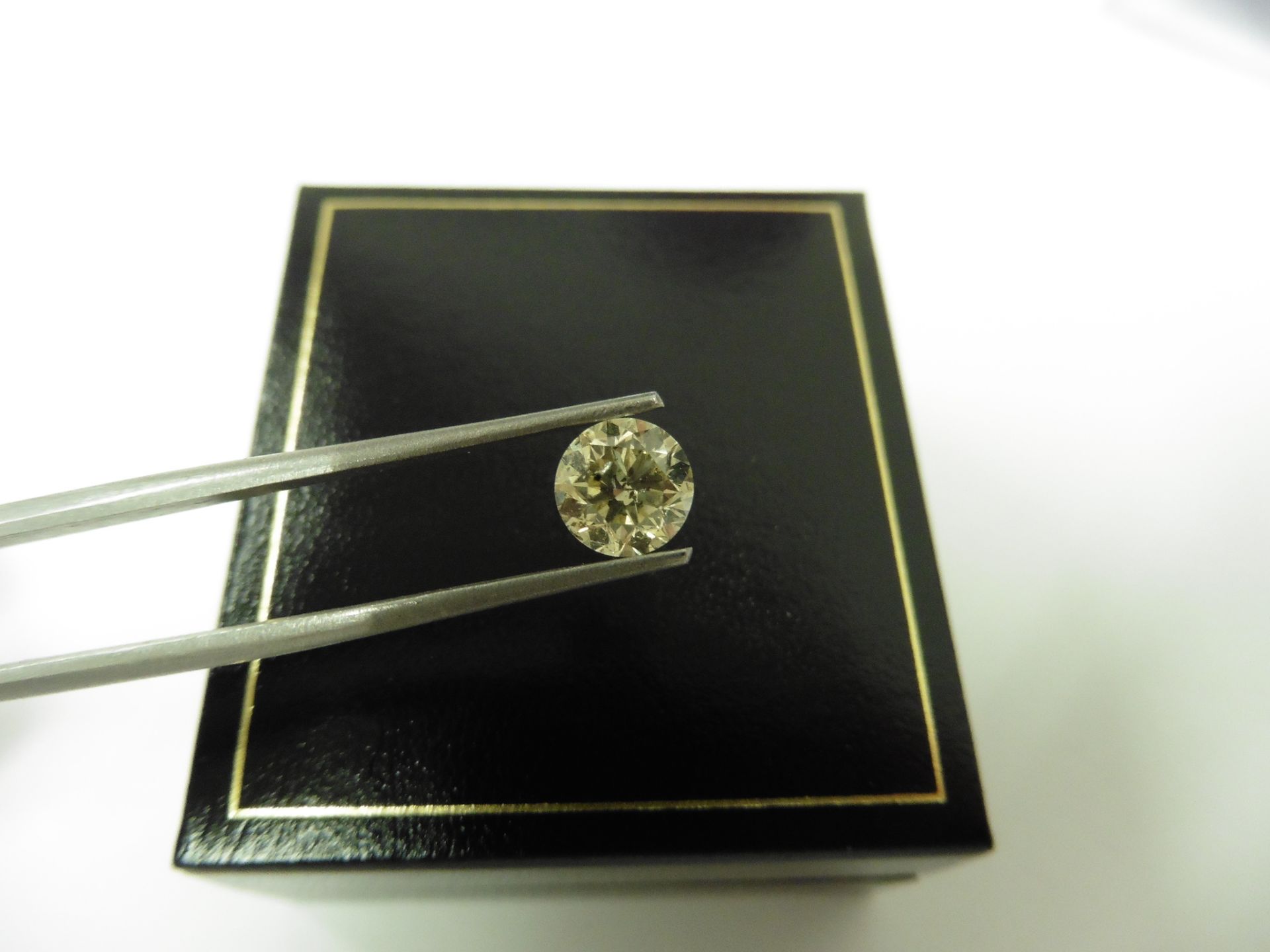 1.27ct natural loose brilliant cut diamond. K colour and I1 clarity. No certification but can be - Bild 4 aus 4