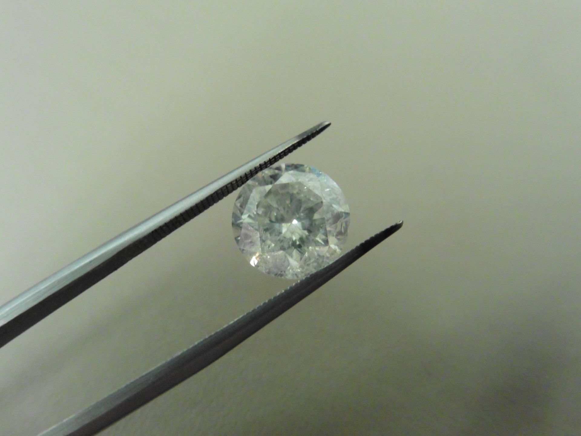 2.26ct enhanced brilliant cut diamond. F colour and I2 clarity ( enhanced). EGL certification. - Image 4 of 4