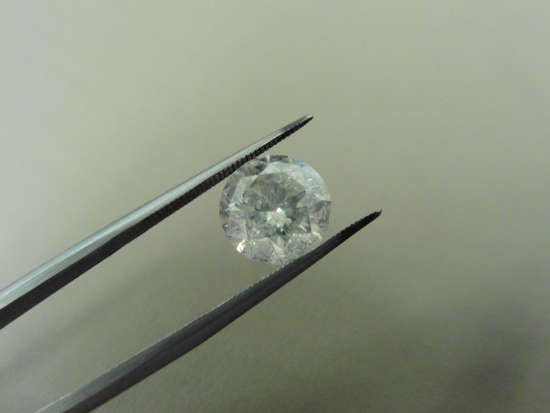 2.26ct enhanced brilliant cut diamond. F colour and I2 clarity ( enhanced). EGL certification. - Bild 4 aus 4