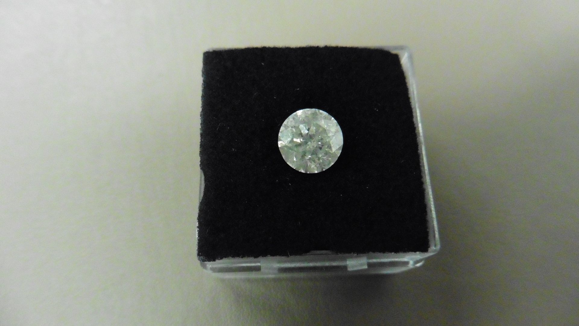 1.66ct Brilliant Cut Diamond, Enhanced stone. H colour, P1-2 clarity. 7.23 x 4.88mm. Valued at £ - Bild 5 aus 5