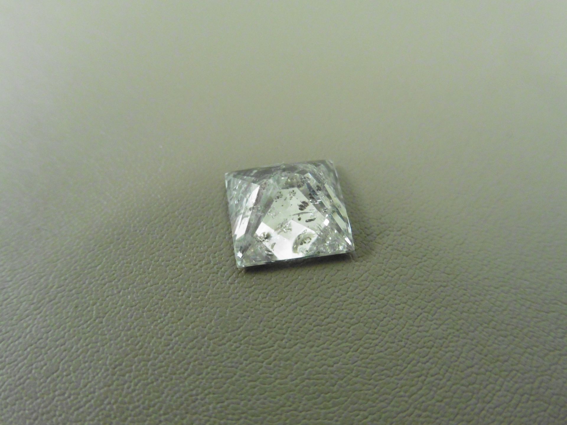 3.99ct natural loose princess cut diamond. F colour and I1clarity. EGL certification. Valued at £ - Bild 4 aus 5