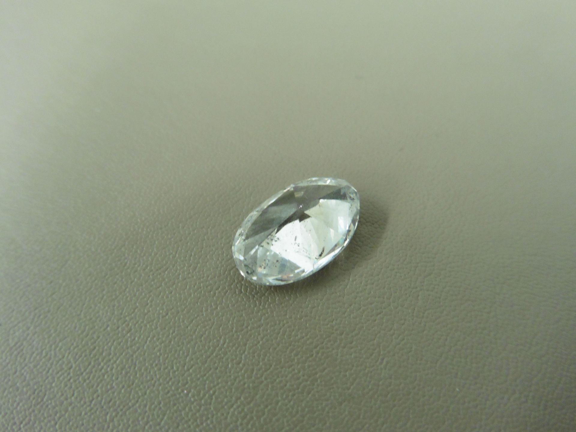 3.50ct enhanced oval cut diamond. F colour and I1 clarity ( clarity enhanced ).EGL certification. - Bild 2 aus 3