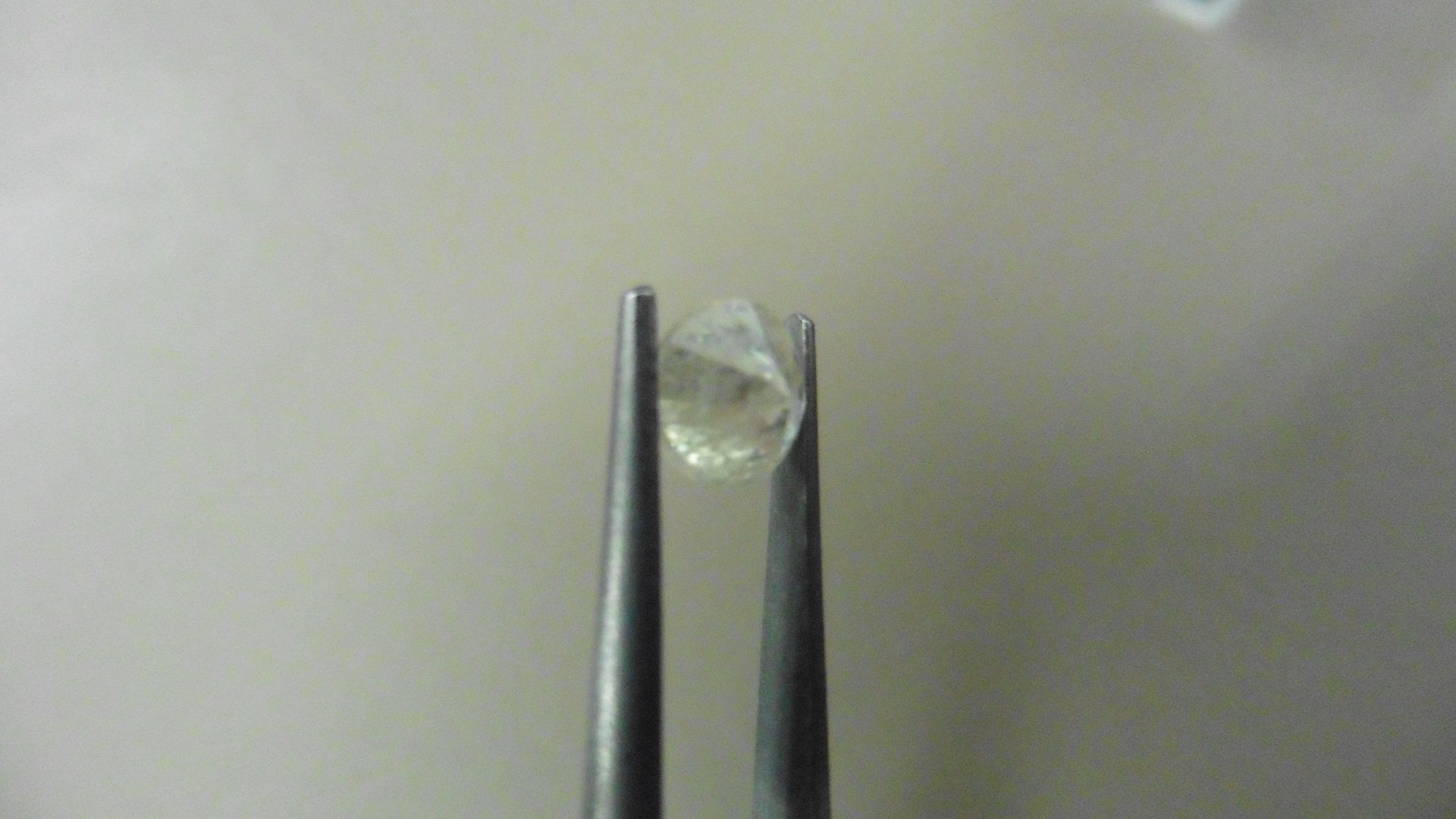 1.01ct Brilliant Cut Diamond, Enhanced stone. L colour, I1 clarity. 6.29 x 3.99mm. Valued at £ - Image 2 of 5