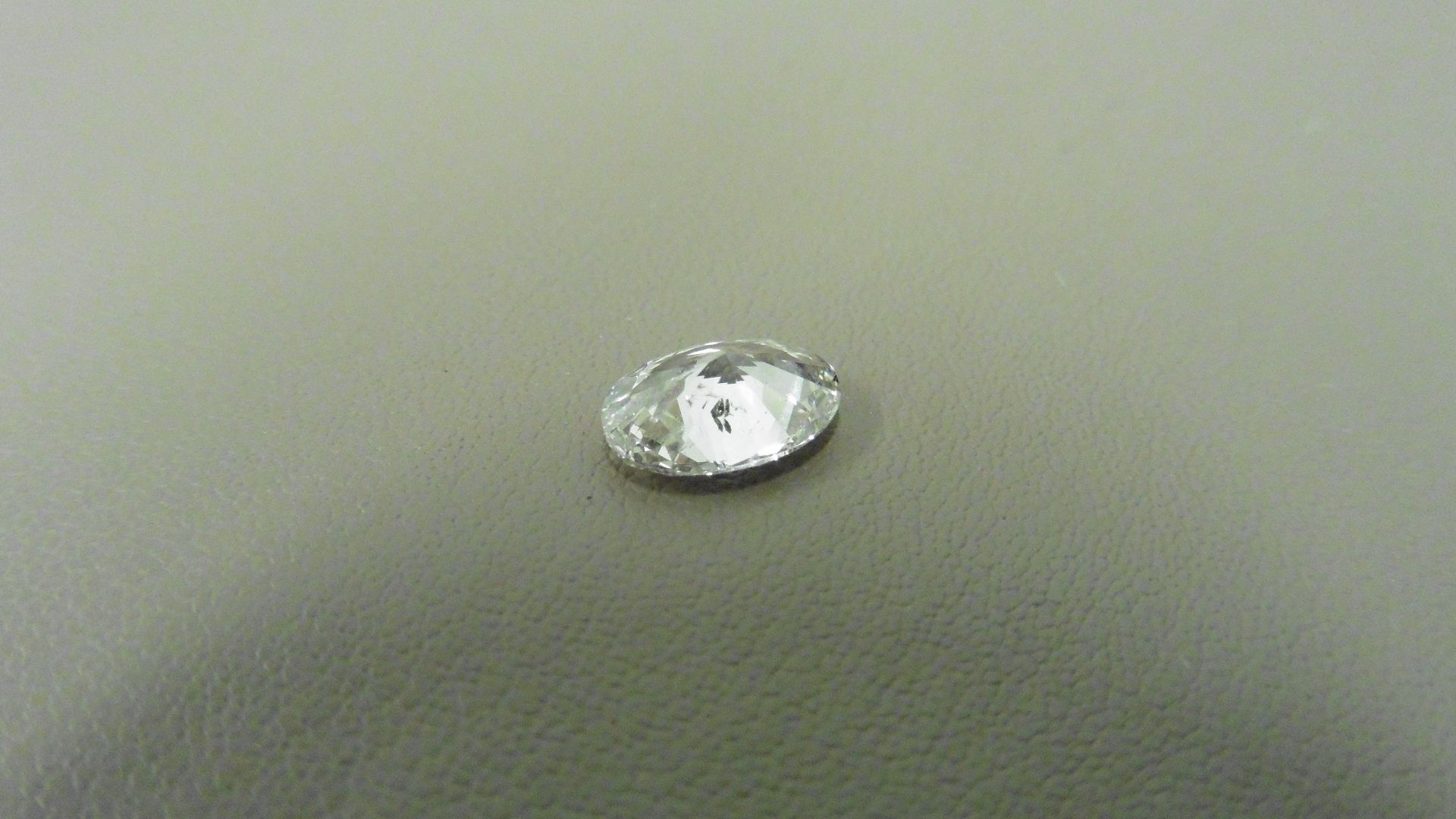 1.09ct oval cut diamond, loose stone. I colour and I1 clarity. 8.34 x 5.67 x 3.37mm. IGI - Image 2 of 5
