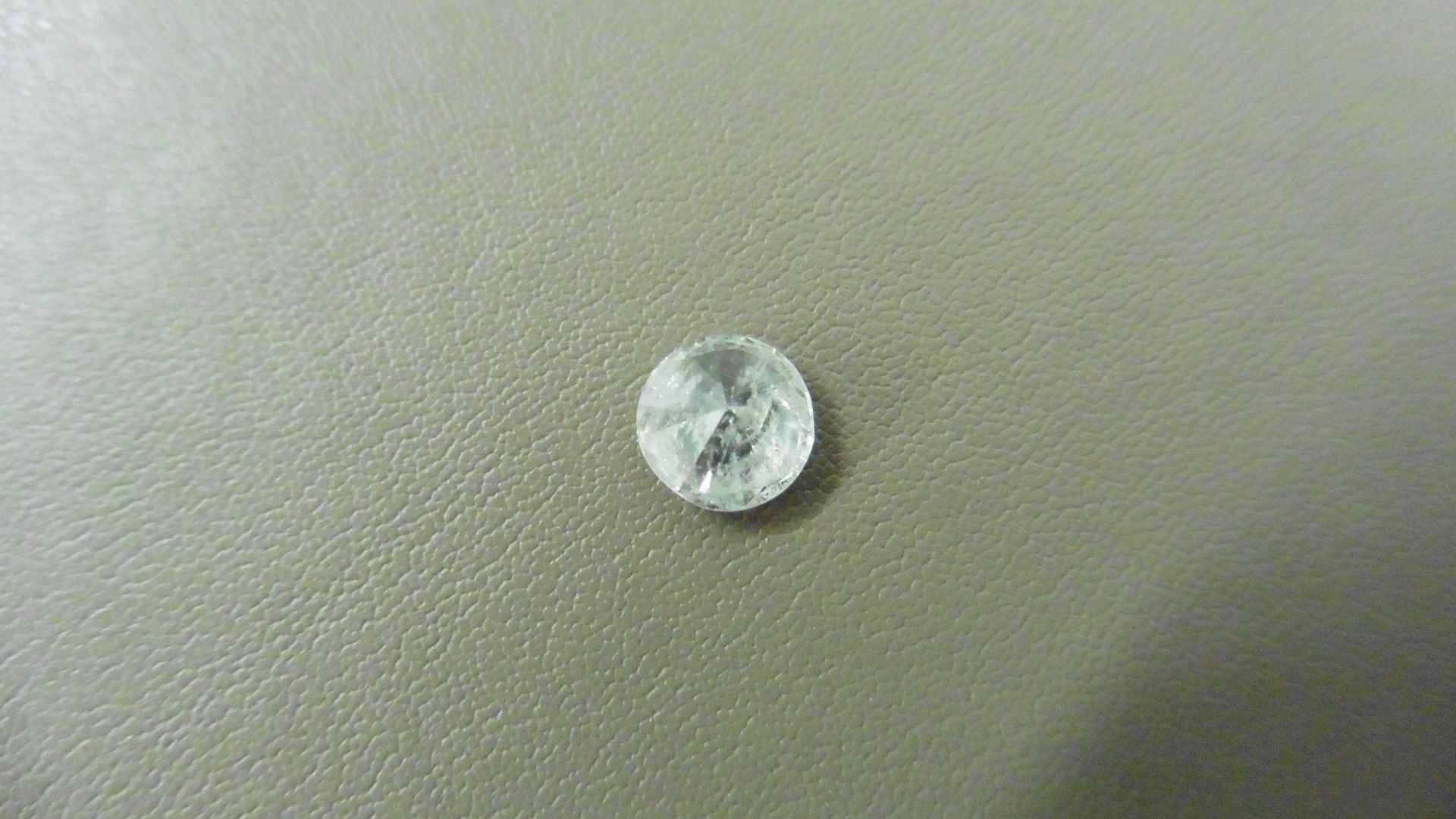 1.01ct Brilliant Cut Diamond, Enhanced stone. H colour, I2 clarity. 6.44 x 3.79mm. Valued at £ - Bild 4 aus 5