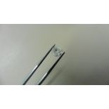 1.01ct Brilliant Cut Diamond, Enhanced stone. H colour, I2 clarity. 6.44 x 3.79mm. Valued at £