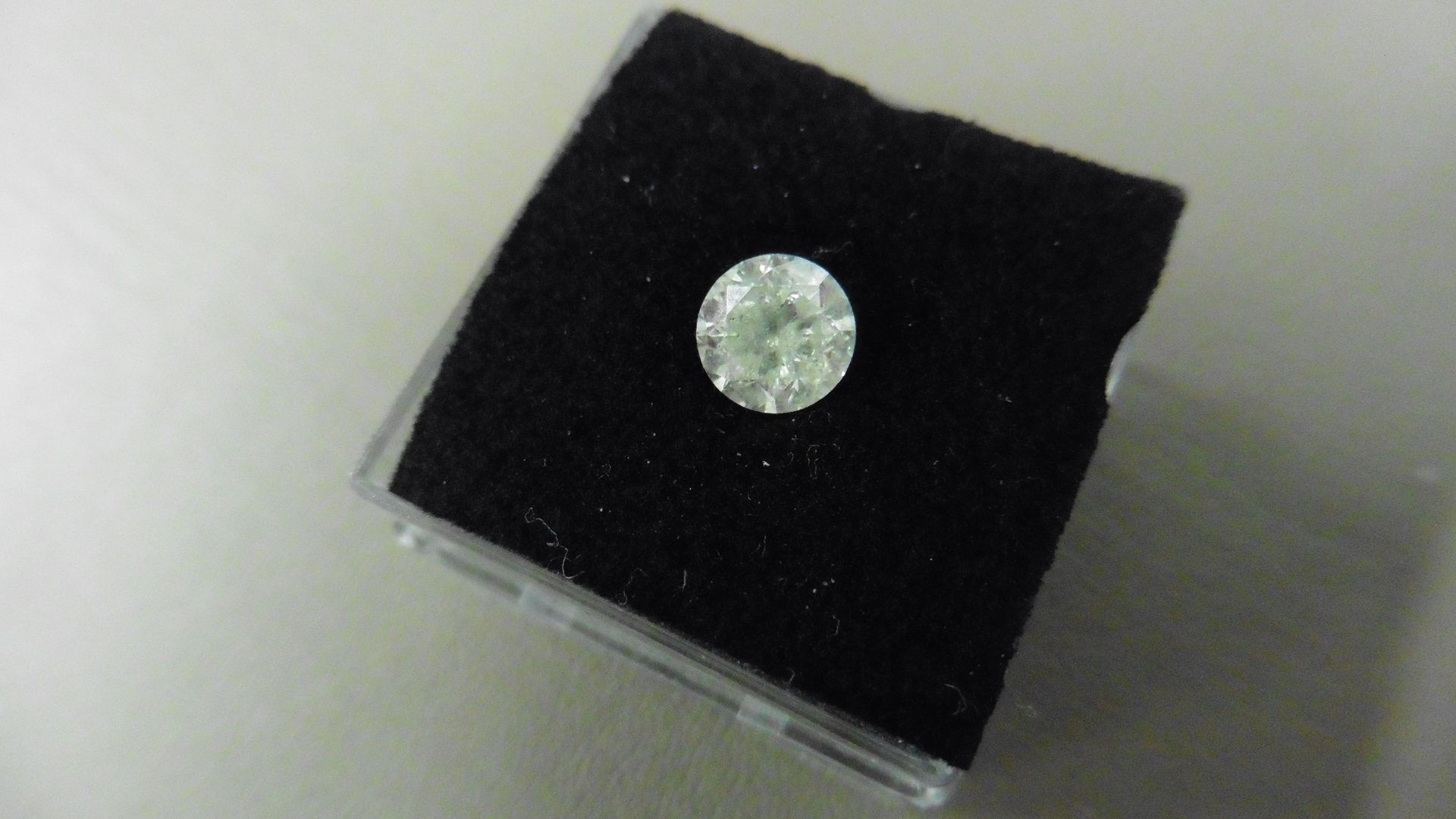 1.01ct Brilliant Cut Diamond, Enhanced stone. L colour, I1 clarity. 6.29 x 3.99mm. Valued at £ - Image 5 of 5