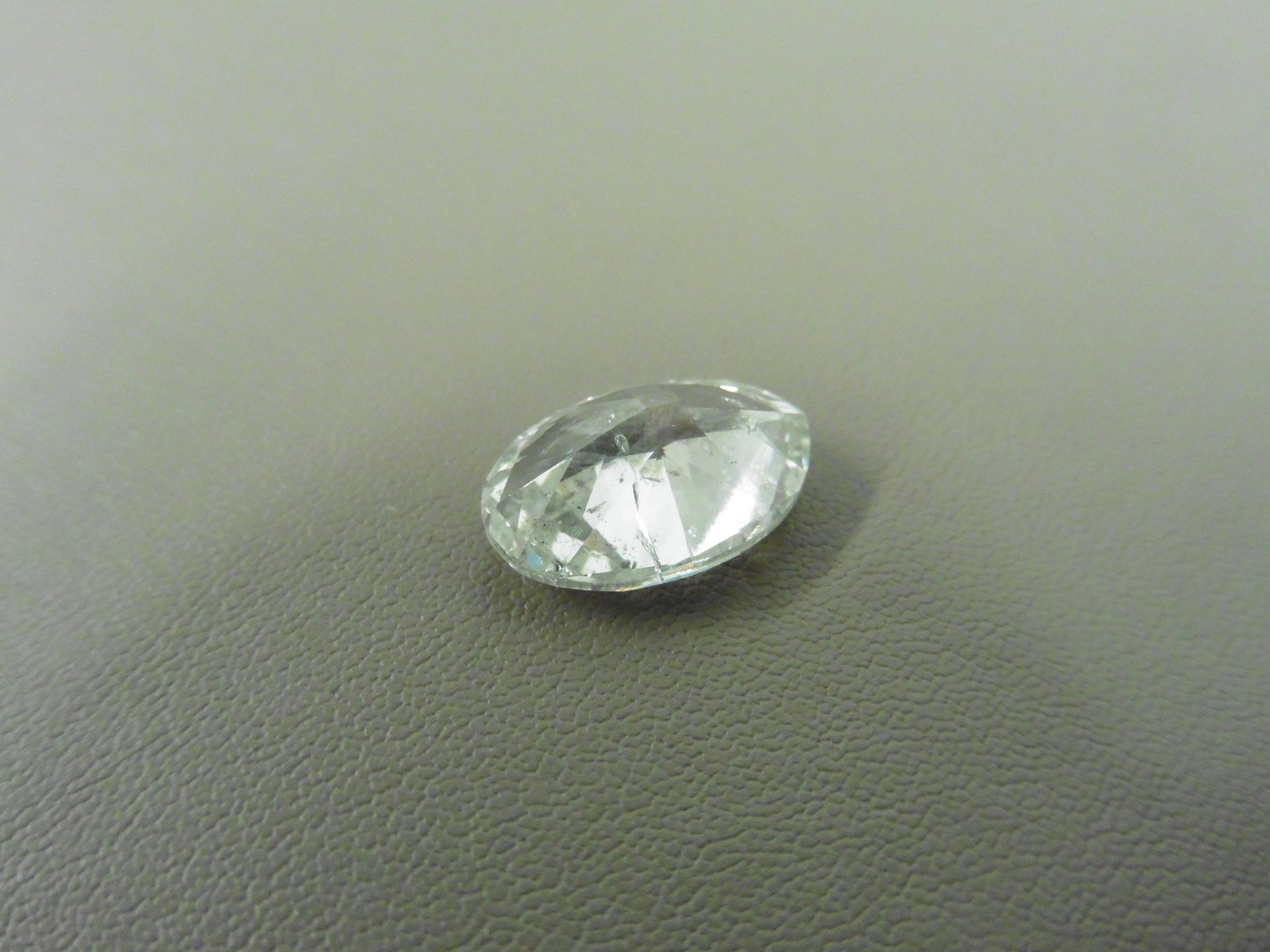 4.02ct natural loose oval cut diamond.H colour and Si3 clarity. EGL certificate. Valued at £65950 - Bild 5 aus 5