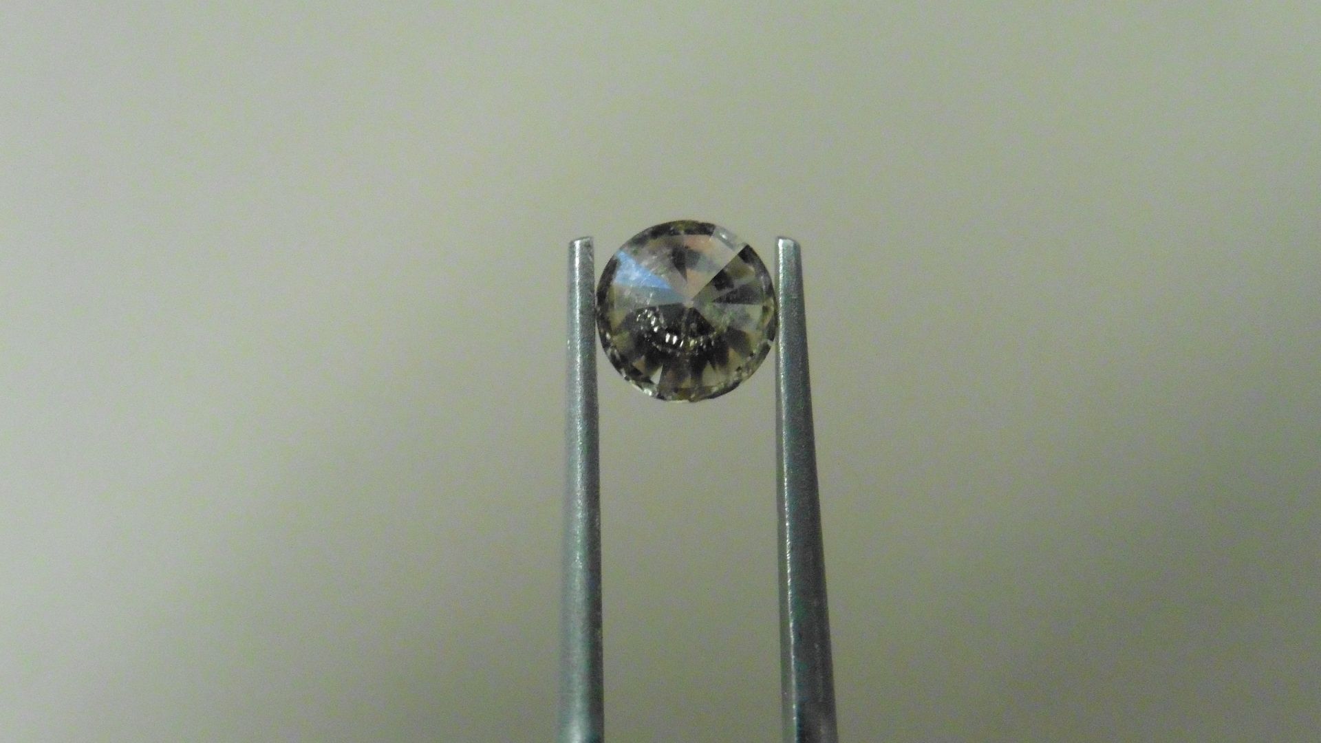 0.92ct natural loose brilliant cut diamond. K colour and I2 clarity. 5.98 x 3.96mm.No - Bild 3 aus 5