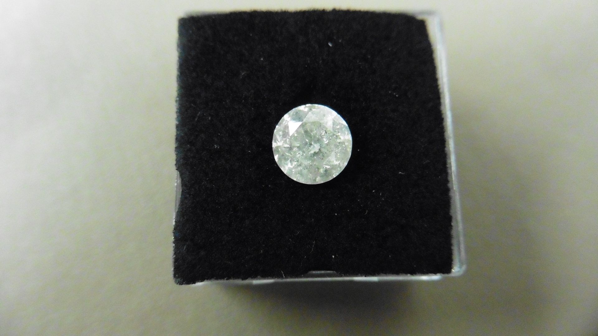 1.55ct Brilliant Cut Diamond, Enhanced stone. H colour, P1-2 clarity. 7.07 x 4.73mm. Valued at £ - Bild 5 aus 5